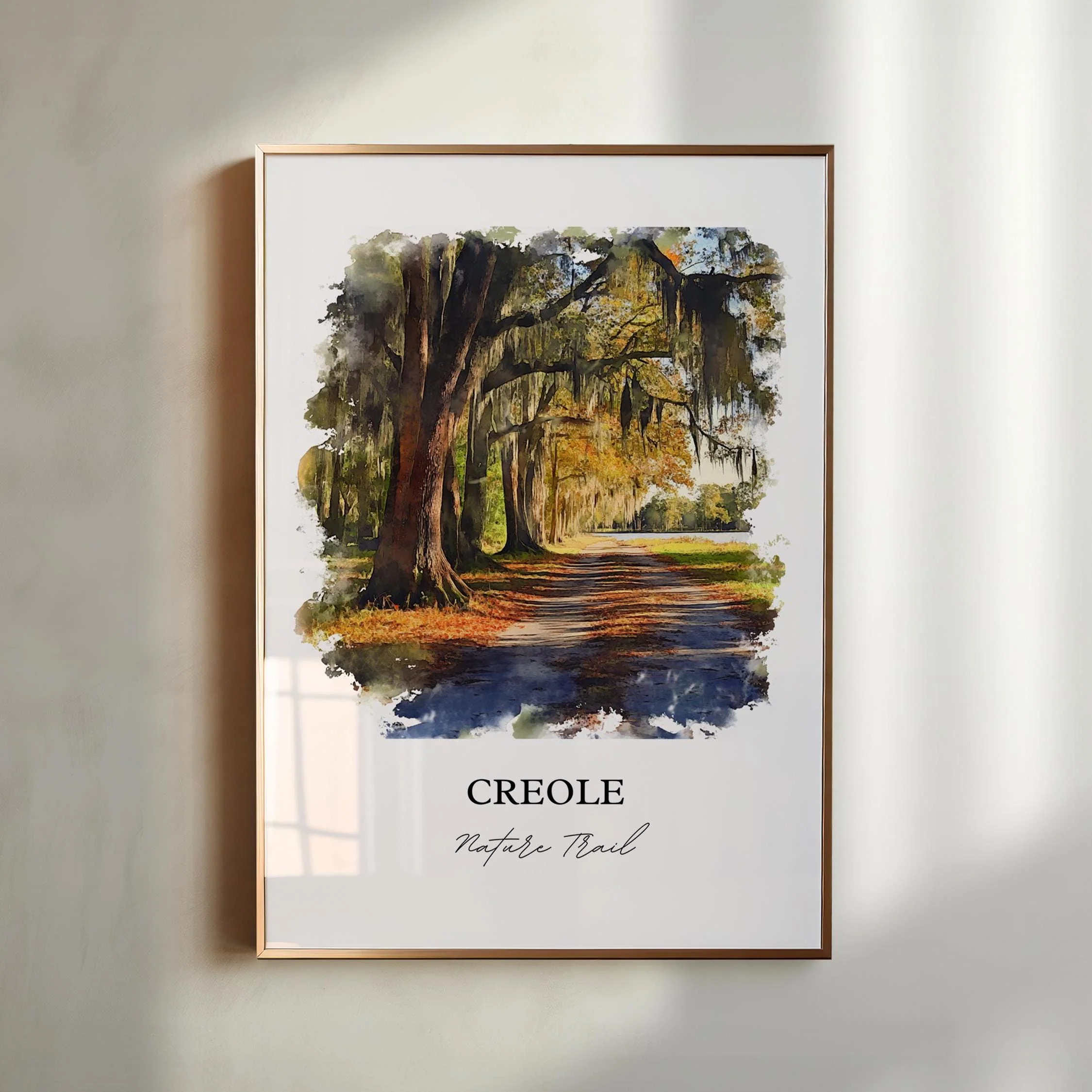 Creole Nature Trail, Louisiana, Louisiana – Watercolor Art Print
