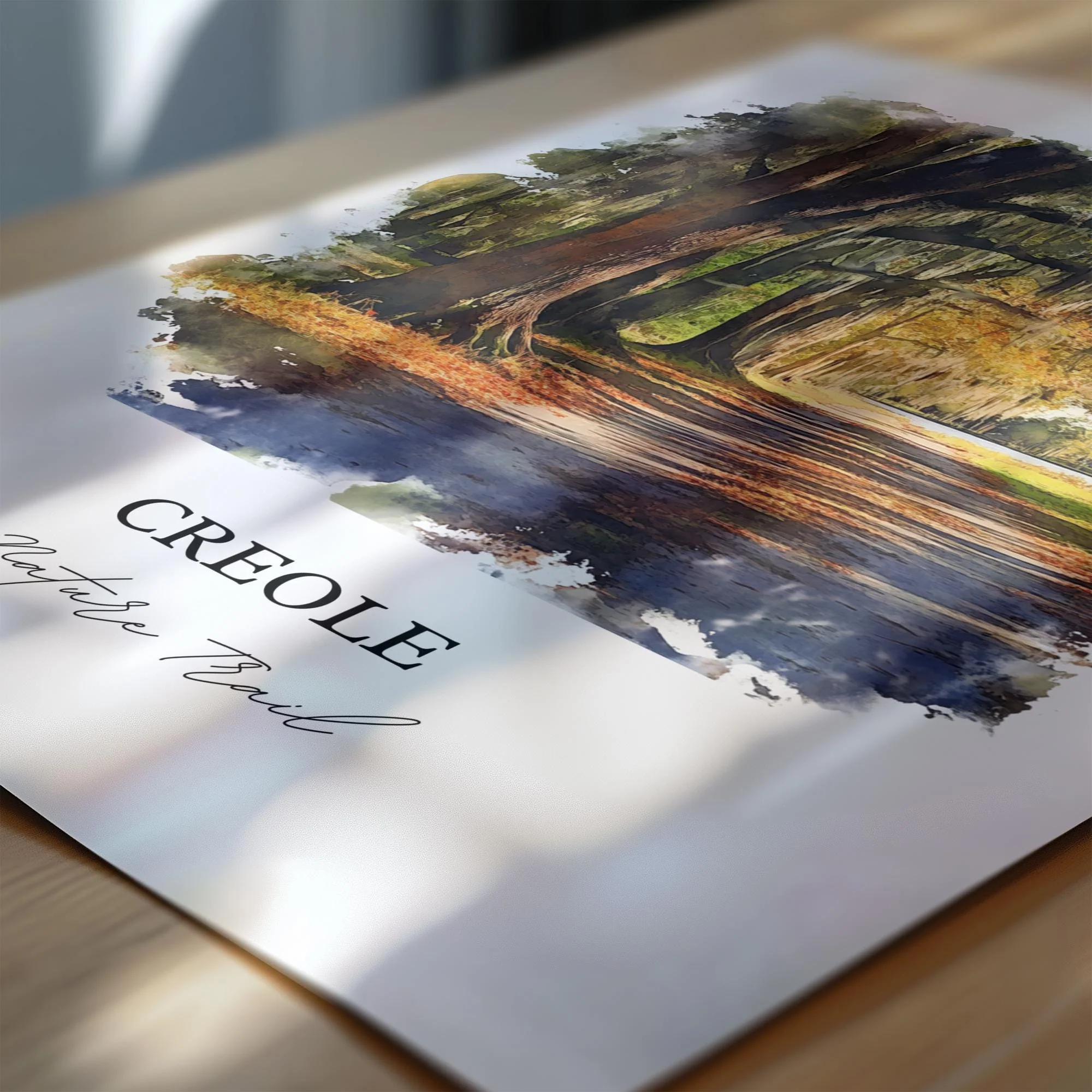 Creole Nature Trail, Louisiana, Louisiana – Watercolor Art Print - Image 2