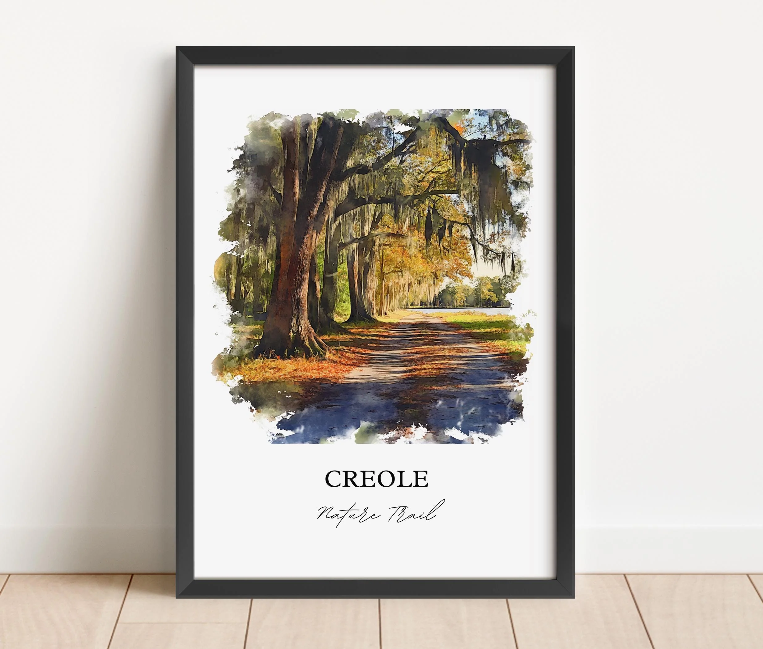 Creole Nature Trail, Louisiana, Louisiana – Watercolor Art Print - Image 3