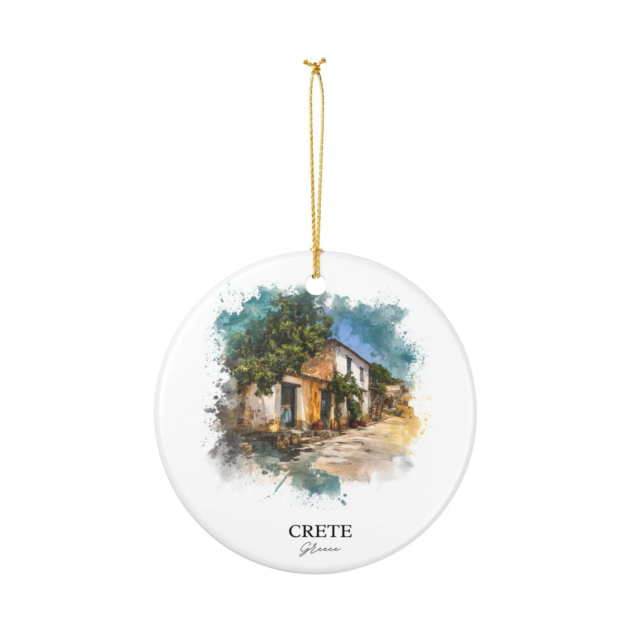 Crete Greece Ornament: Unique Crete Souvenir, Crete Xmas Decor, and Authentic Crete Greece Gift - Image 2