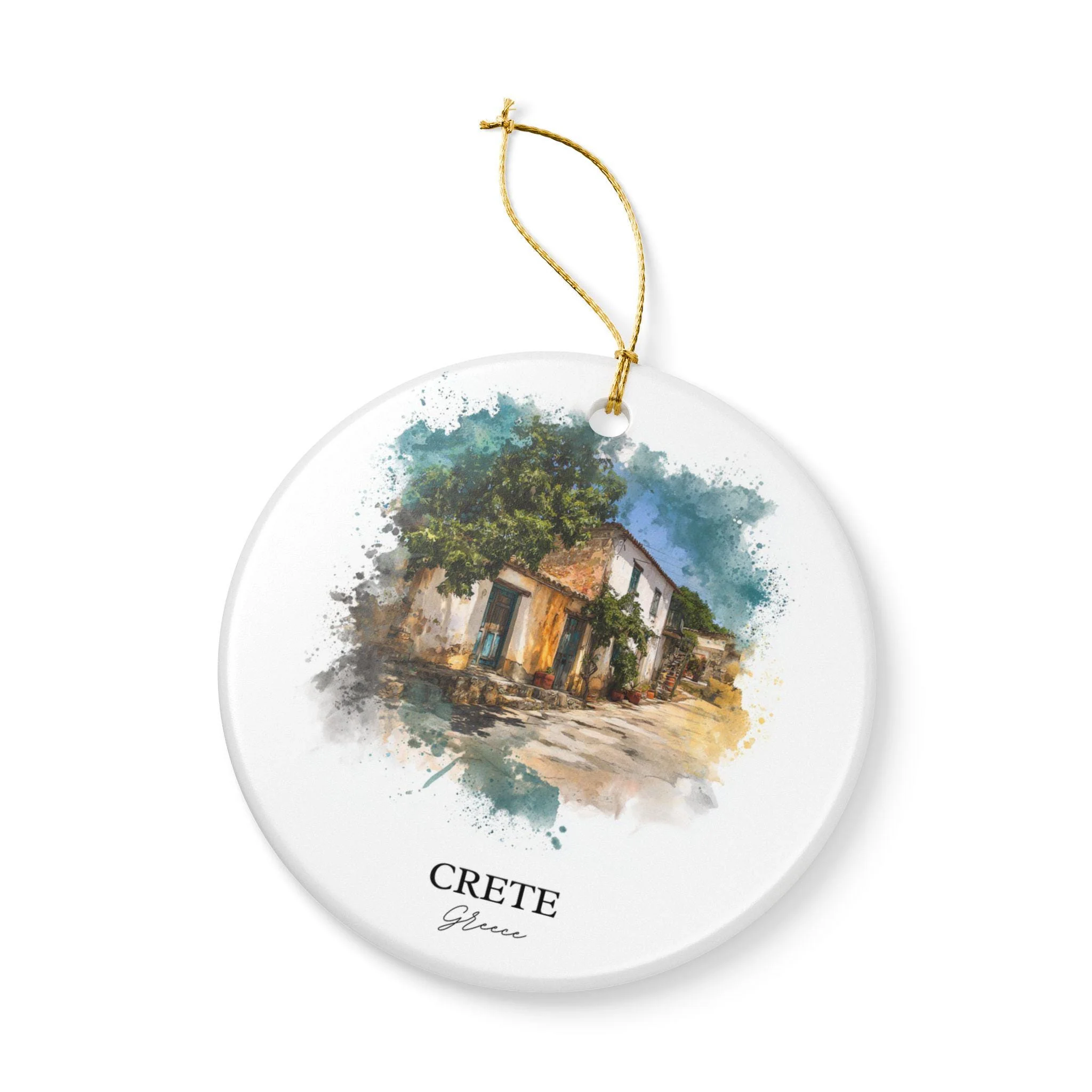 Crete Greece Ornament: Unique Crete Souvenir, Crete Xmas Decor, and Authentic Crete Greece Gift - Image 3