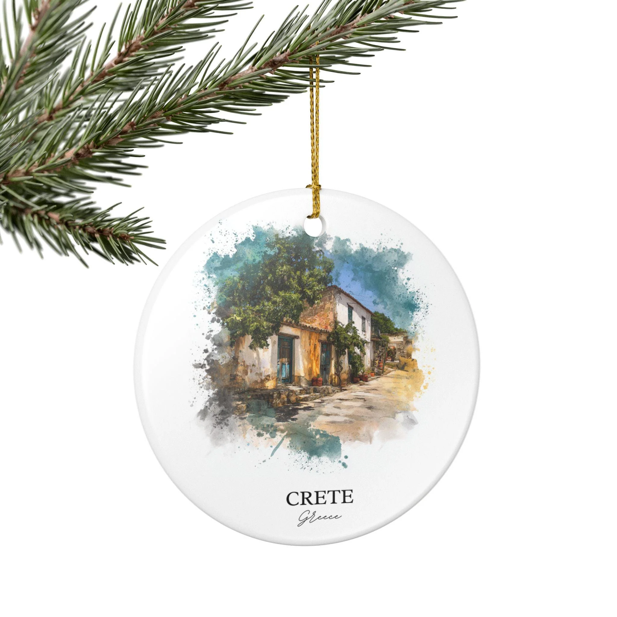 Crete Greece Ornament: Unique Crete Souvenir, Crete Xmas Decor, and Authentic Crete Greece Gift - Image 5