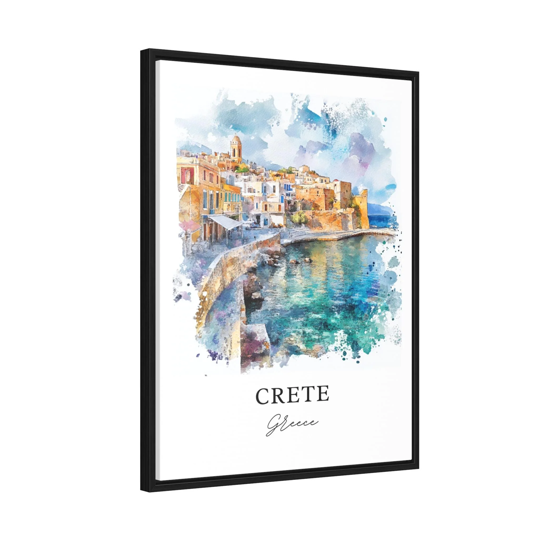 Crete, Greece – Watercolor Art Print - Image 8