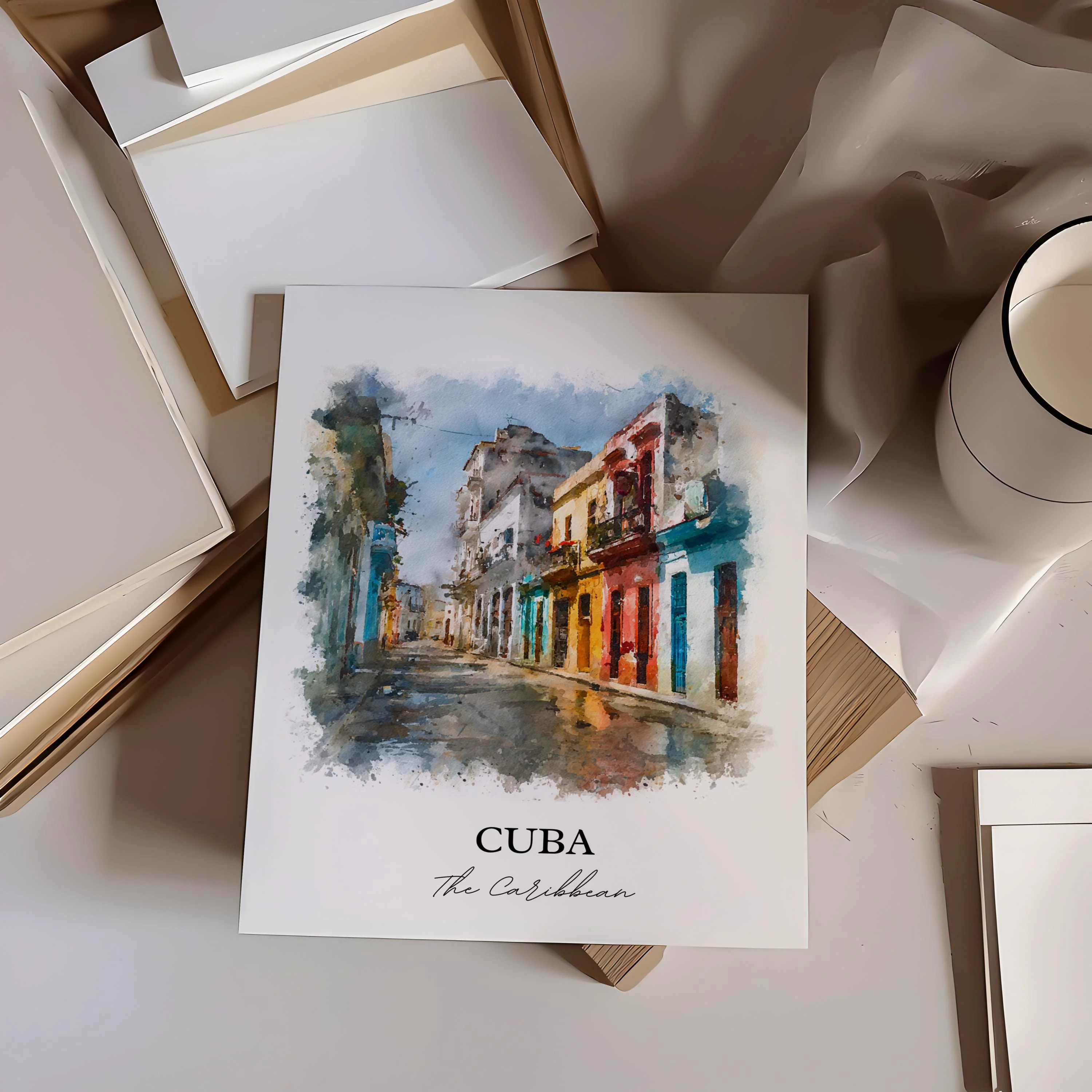 Cuba, Cuba – Watercolor Art Print - Image 6
