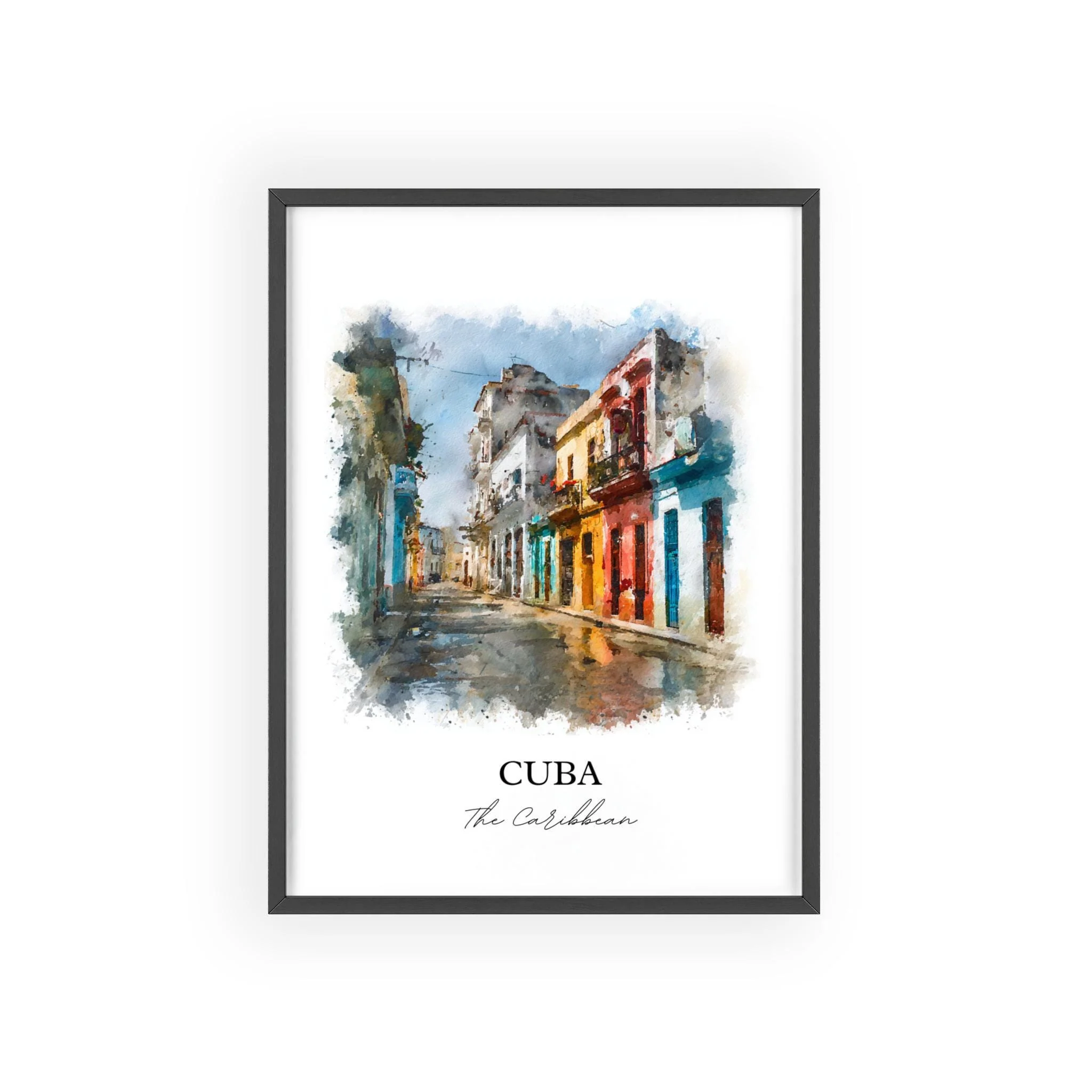 Cuba, Cuba – Watercolor Art Print - Image 7