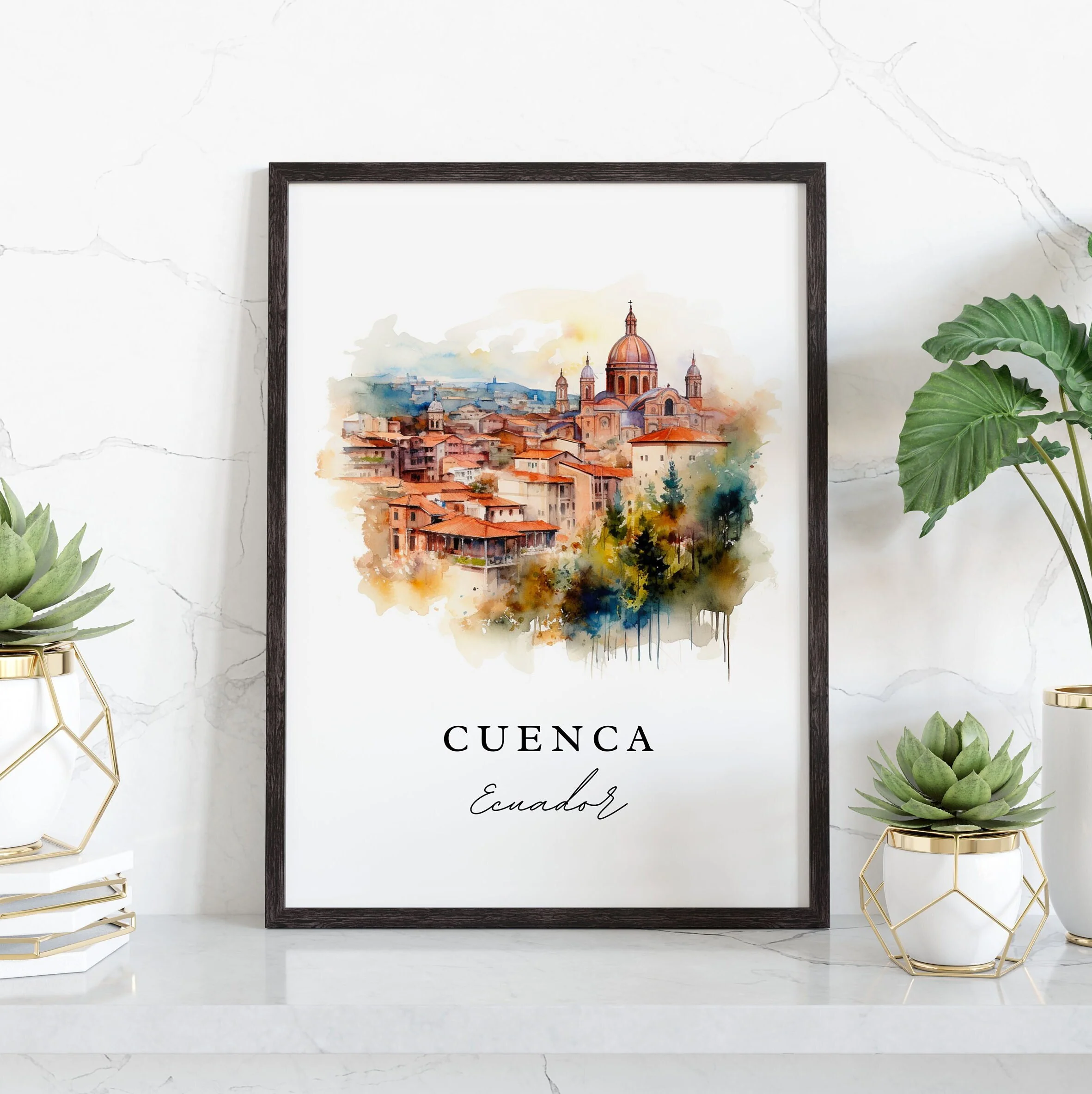 Cuenca, Ecuador – Watercolor Art Print - Image 5