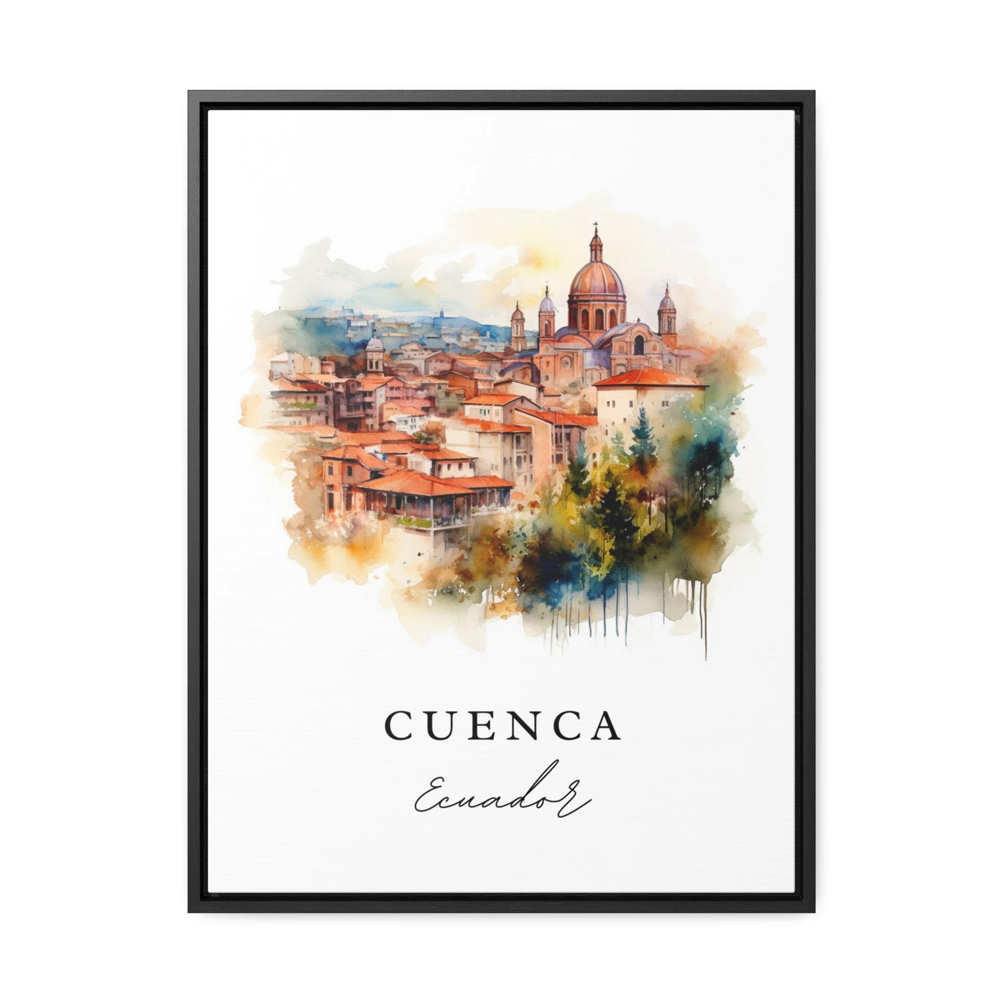 Cuenca, Ecuador – Watercolor Art Print - Image 6