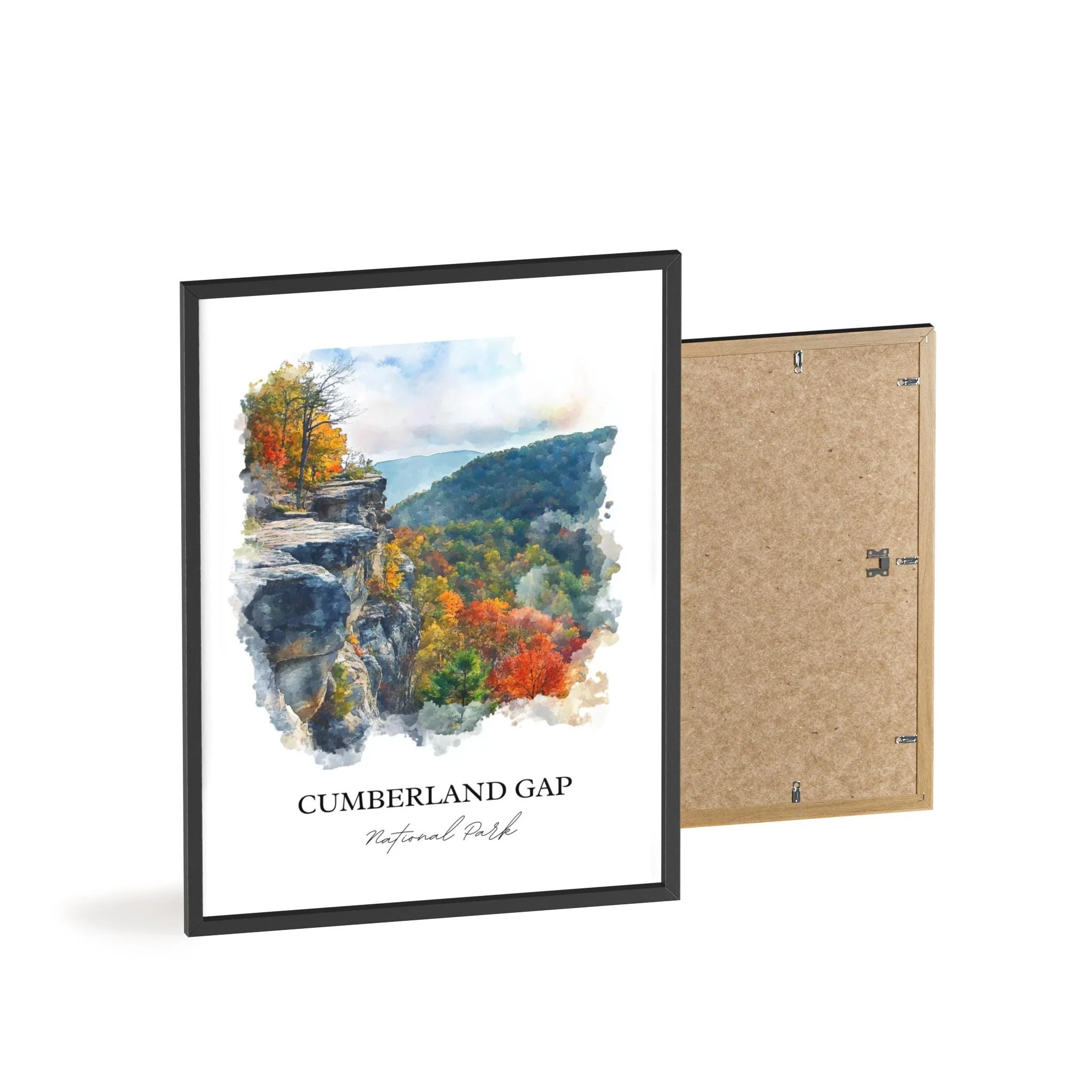 Cumberland Gap, TN, USA – Watercolor Art Print - Image 4