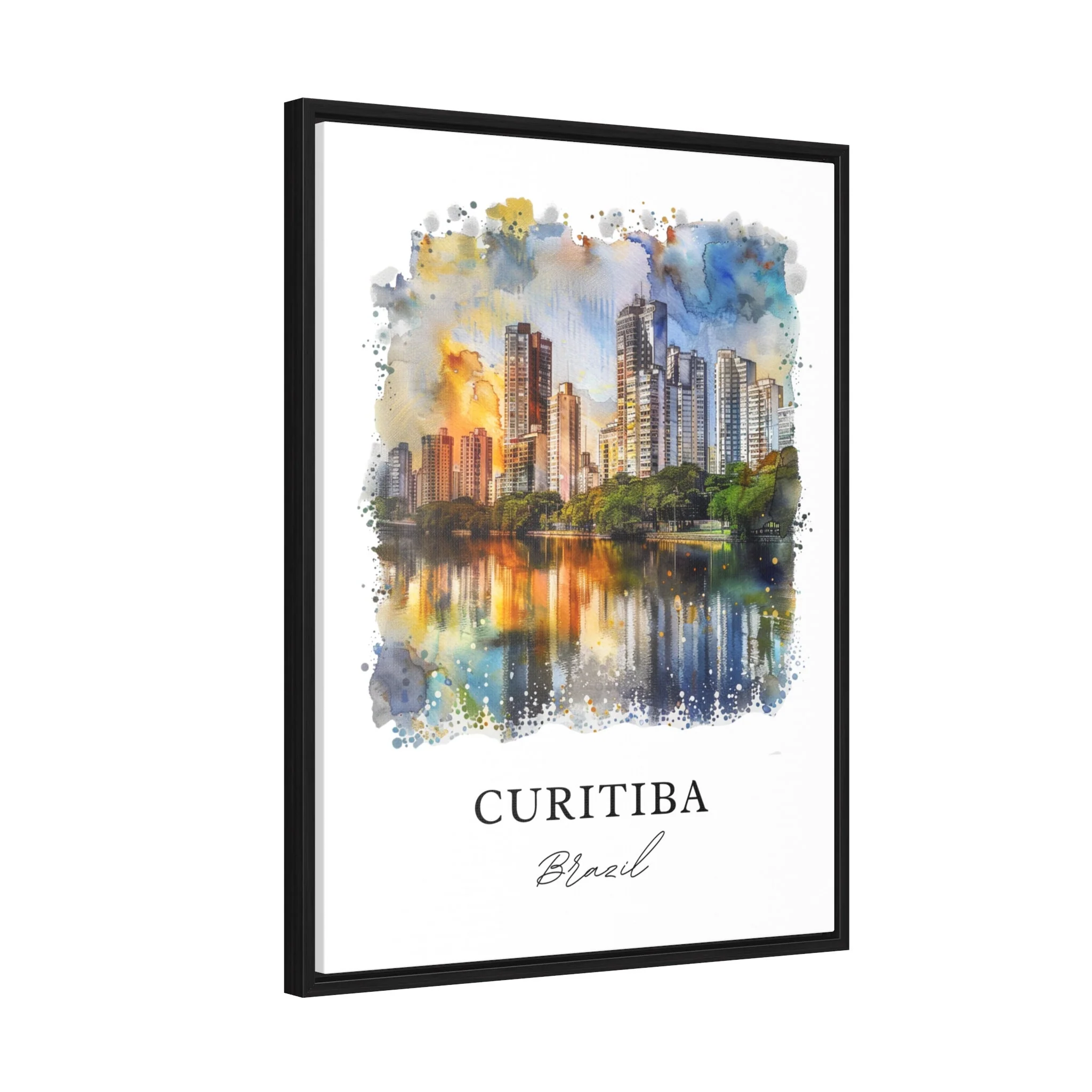 Curtibia, Brazil – Watercolor Art Print - Image 6