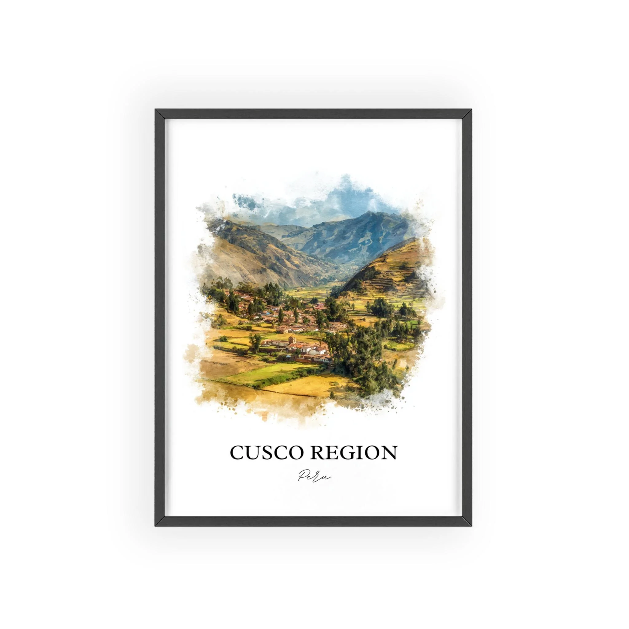 Cusco, Peru – Watercolor Art Print - Image 7