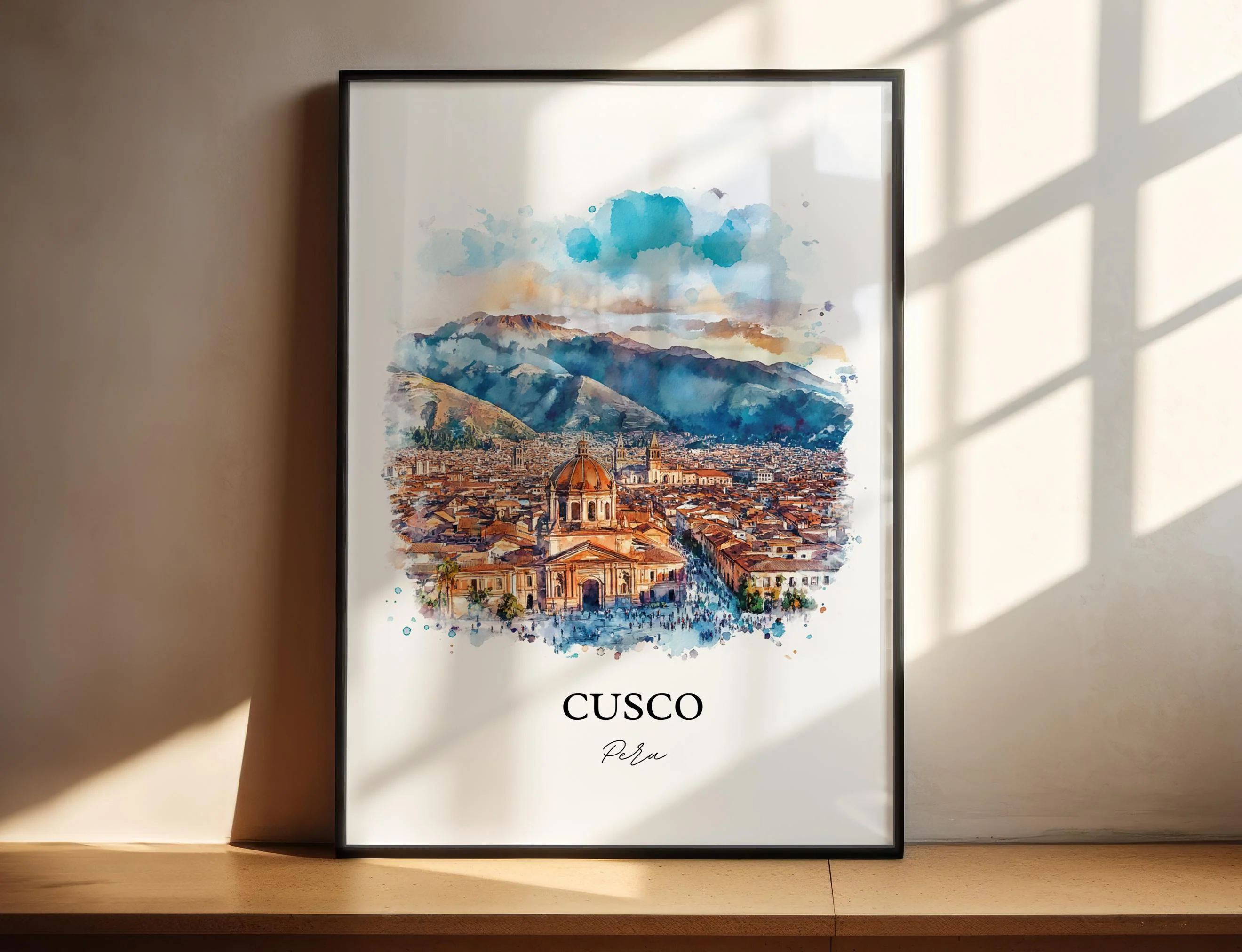 Cusco, Peru – Watercolor Art Print