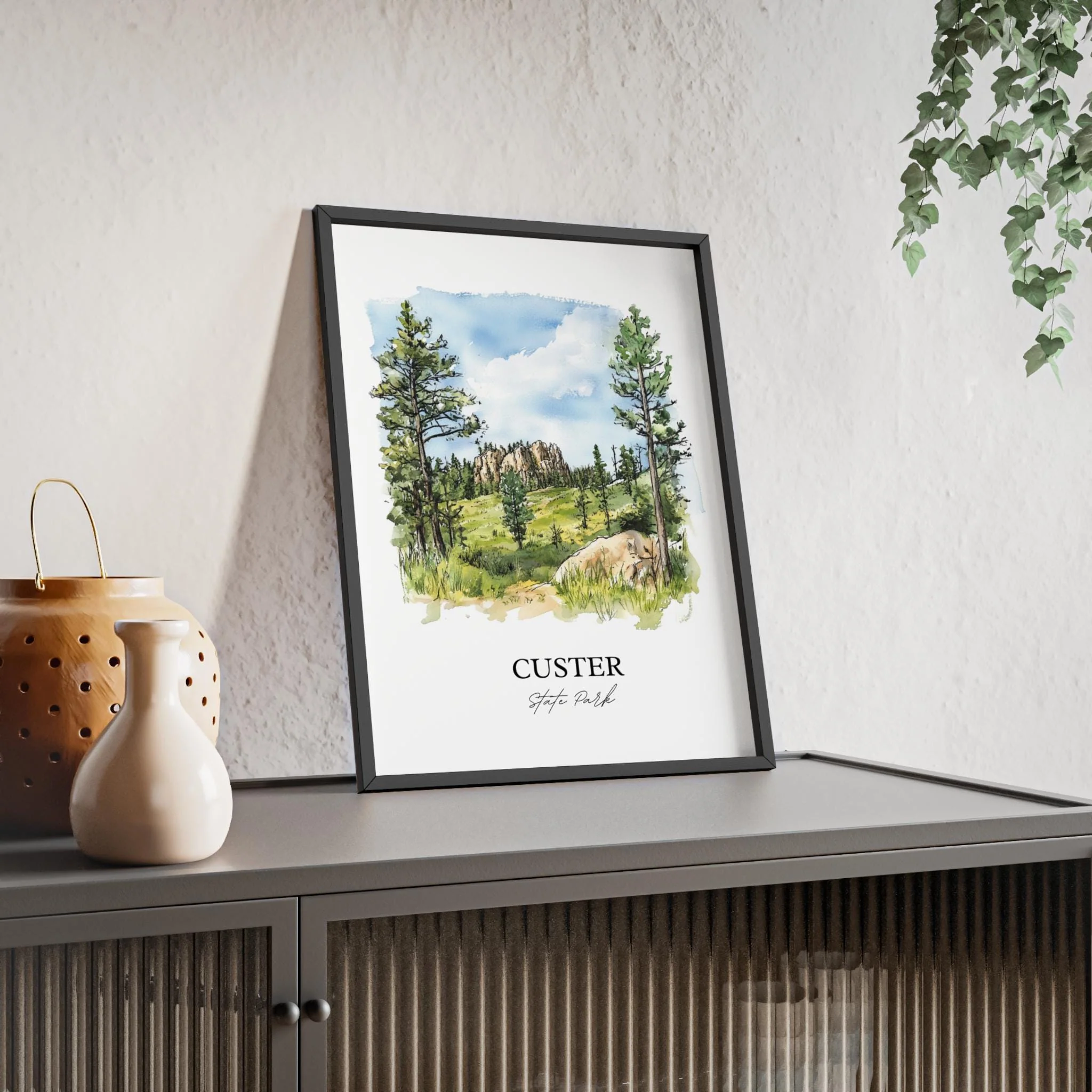 Custer State Park, South Dakota – Watercolor Art Print - Image 8
