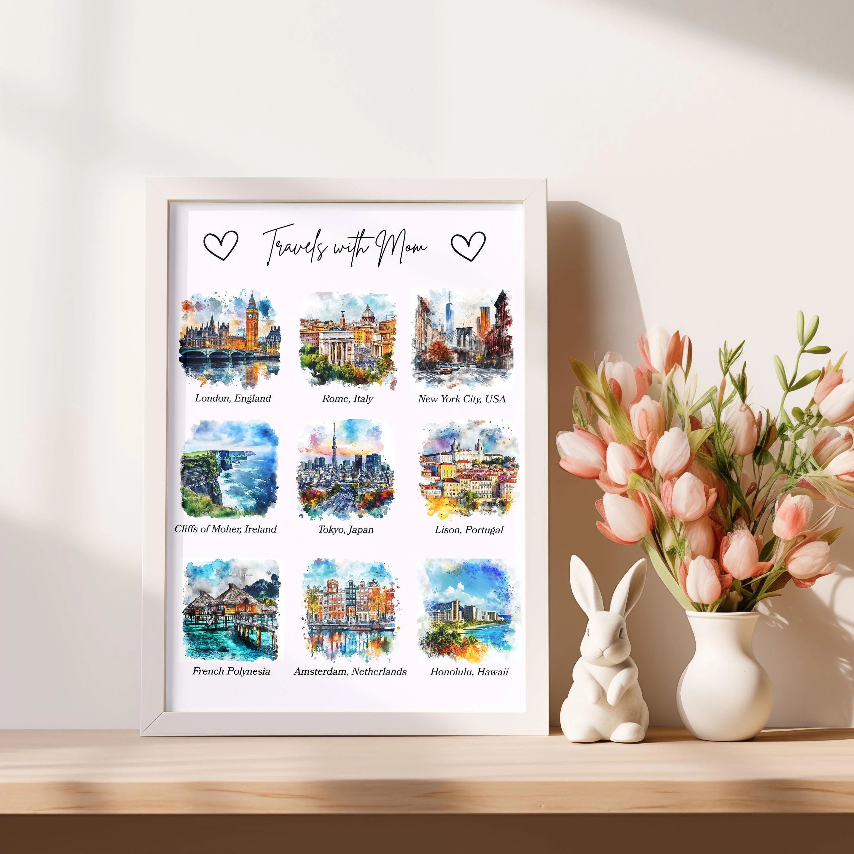 Travels with Mom – Watercolor Art Print - Image 3