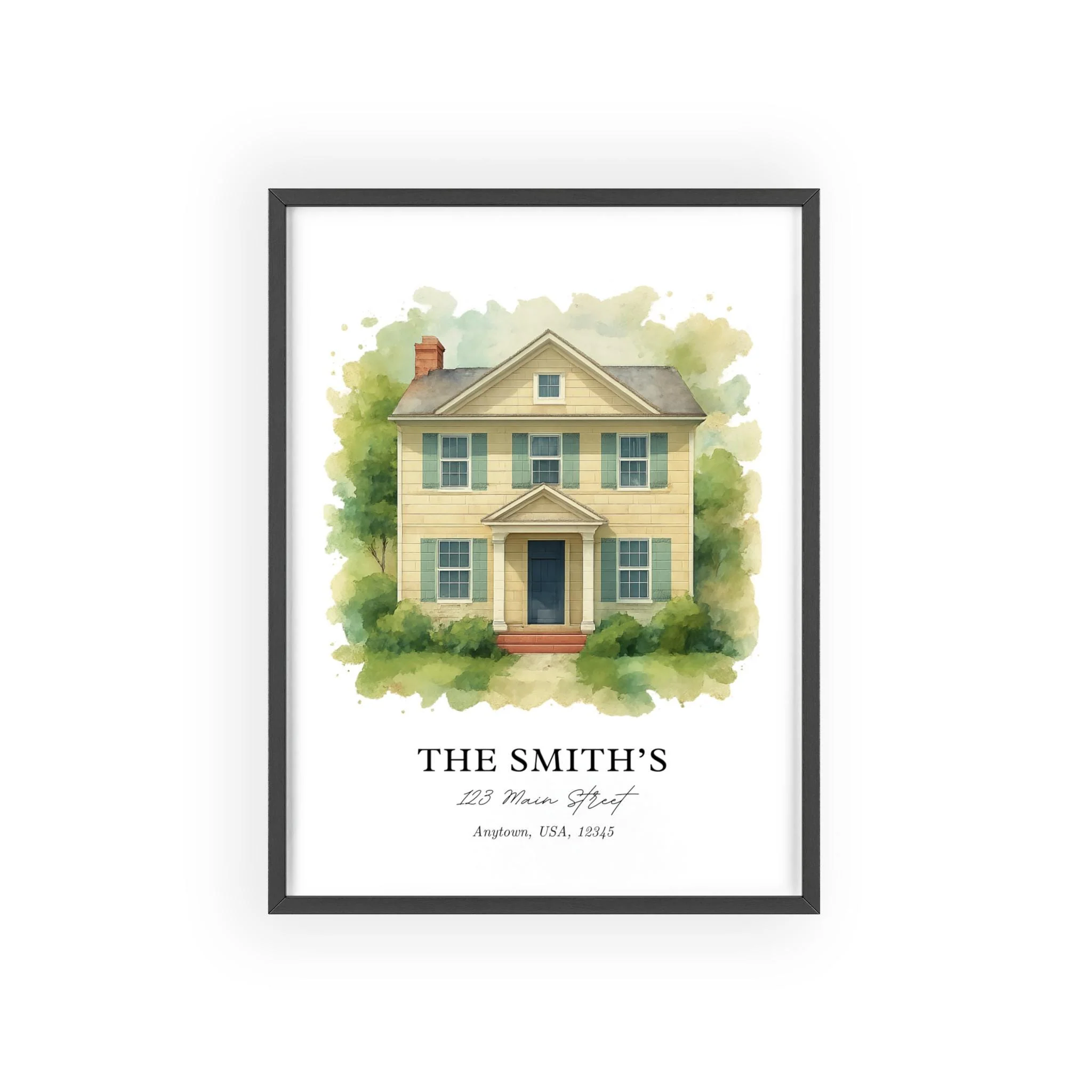 Custom Watercolor House Portrait – Watercolor Art Print - Image 3
