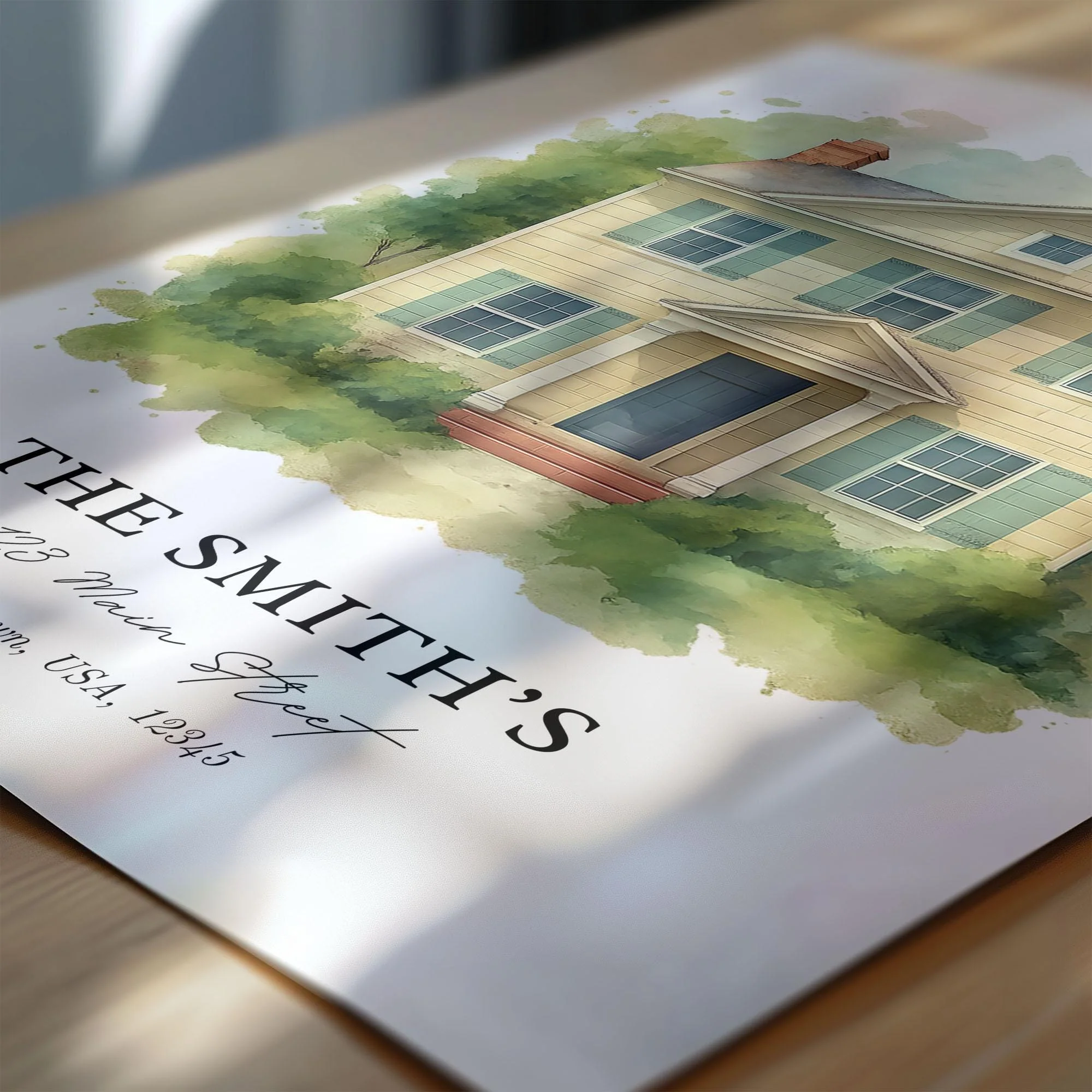 Custom Watercolor House Portrait – Watercolor Art Print - Image 5