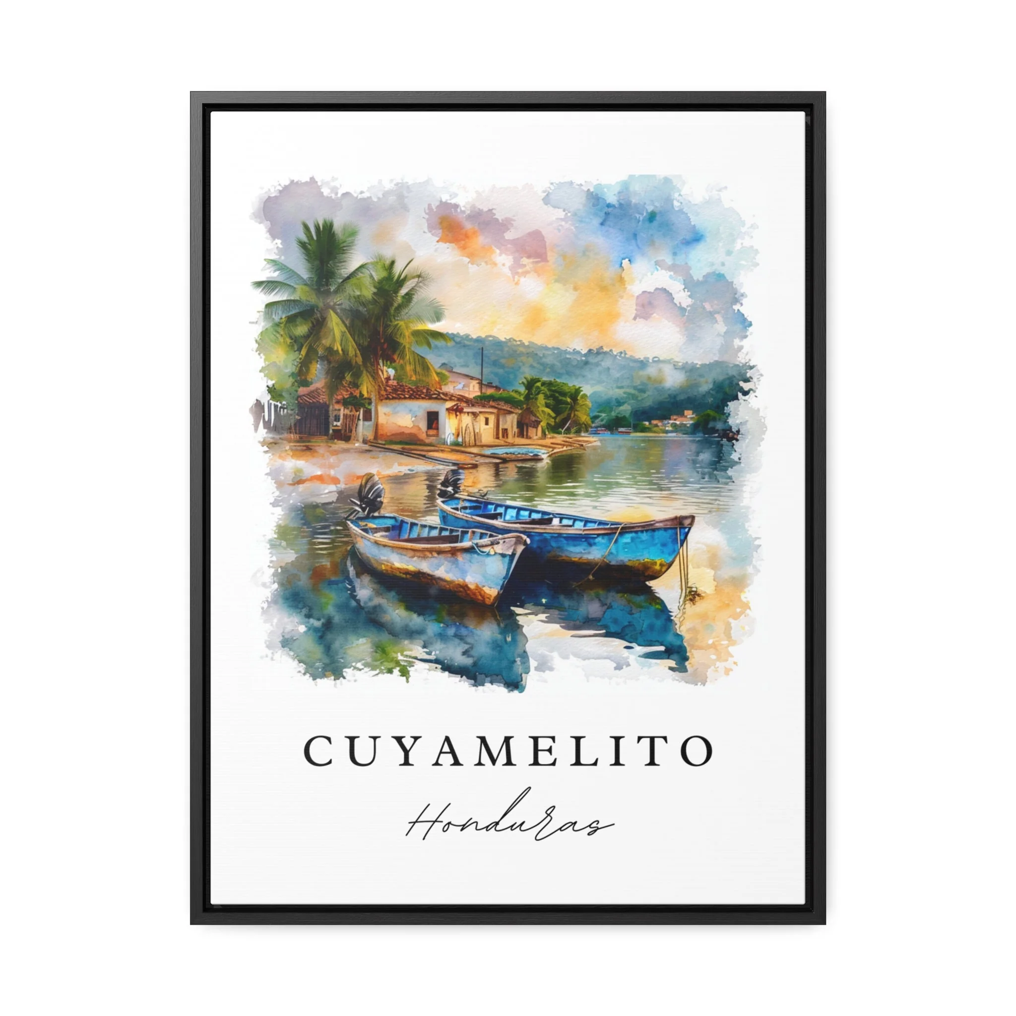 Cuyamelito, Honduras – Watercolor Art Print - Image 2