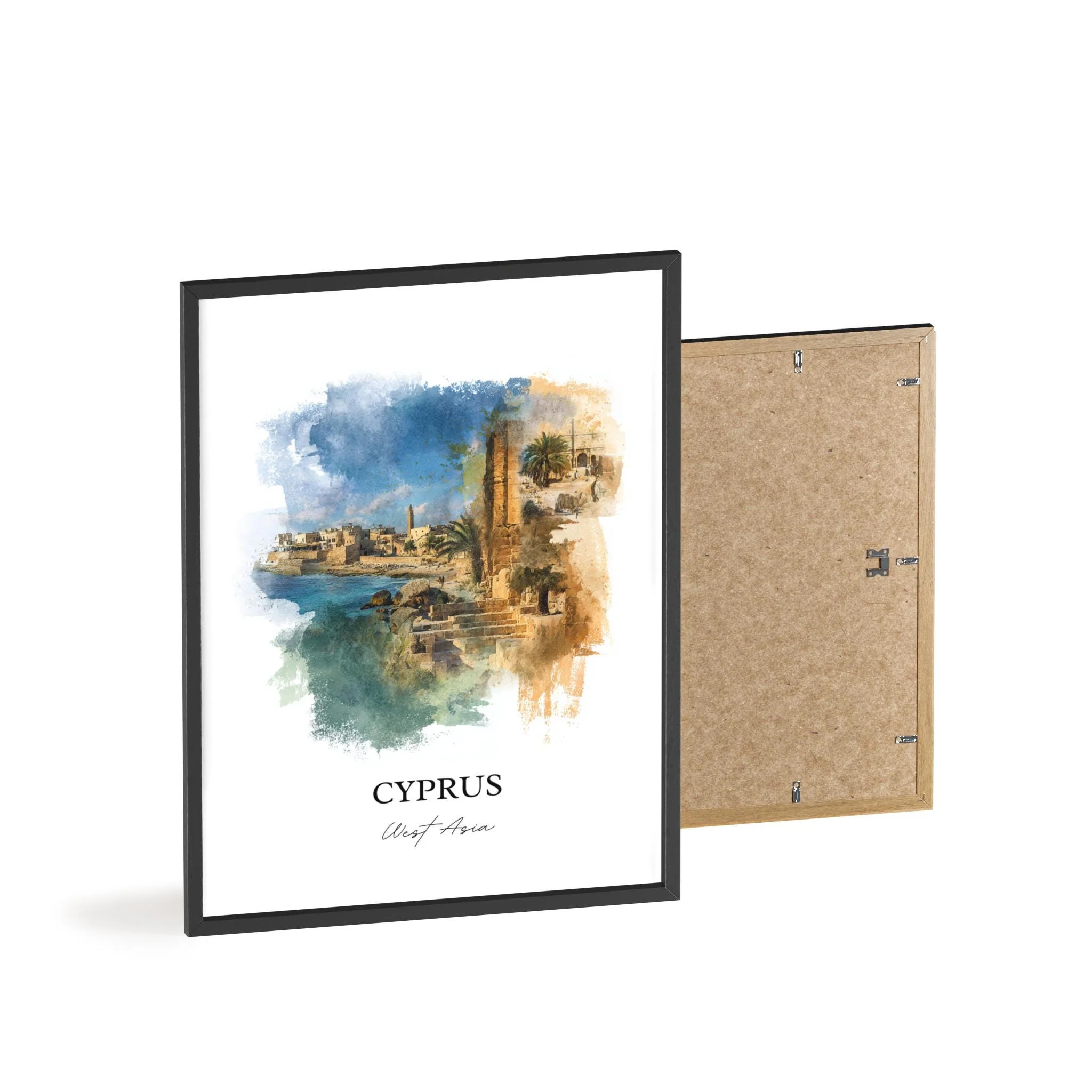 Cyprus, Cyprus – Watercolor Art Print - Image 8