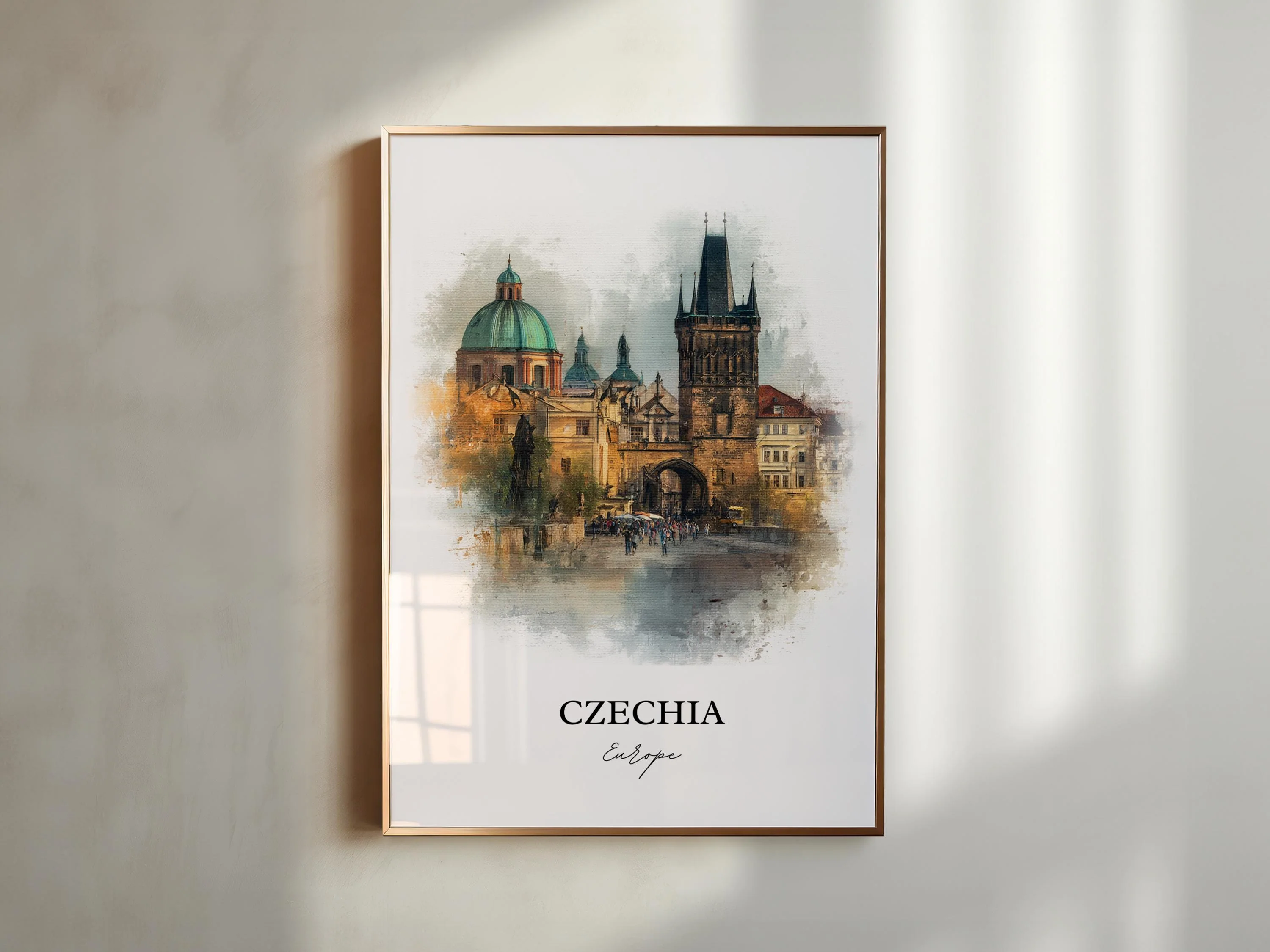 Prague, Czechia – Watercolor Art Print - Image 3