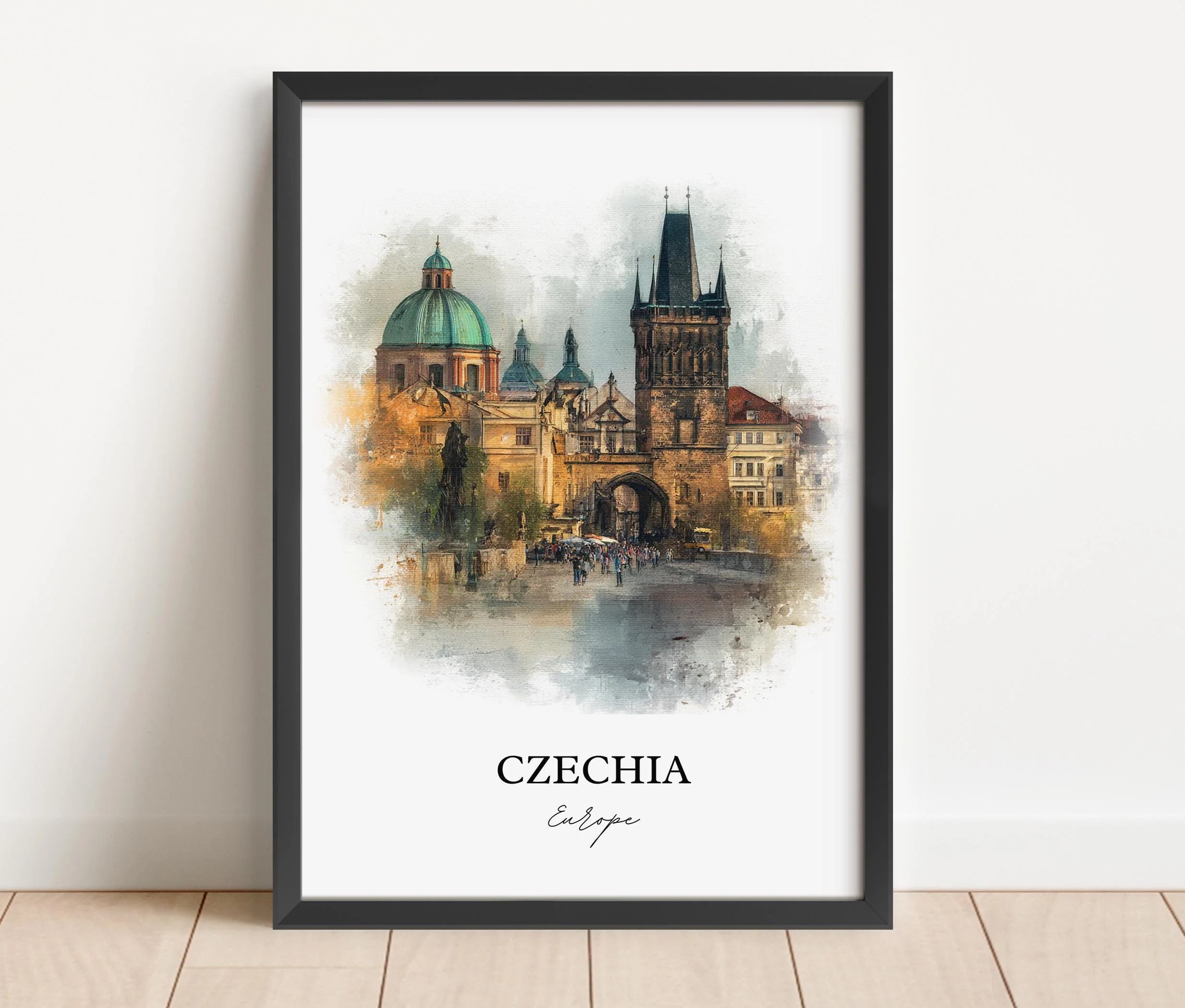 Prague, Czechia – Watercolor Art Print - Image 6