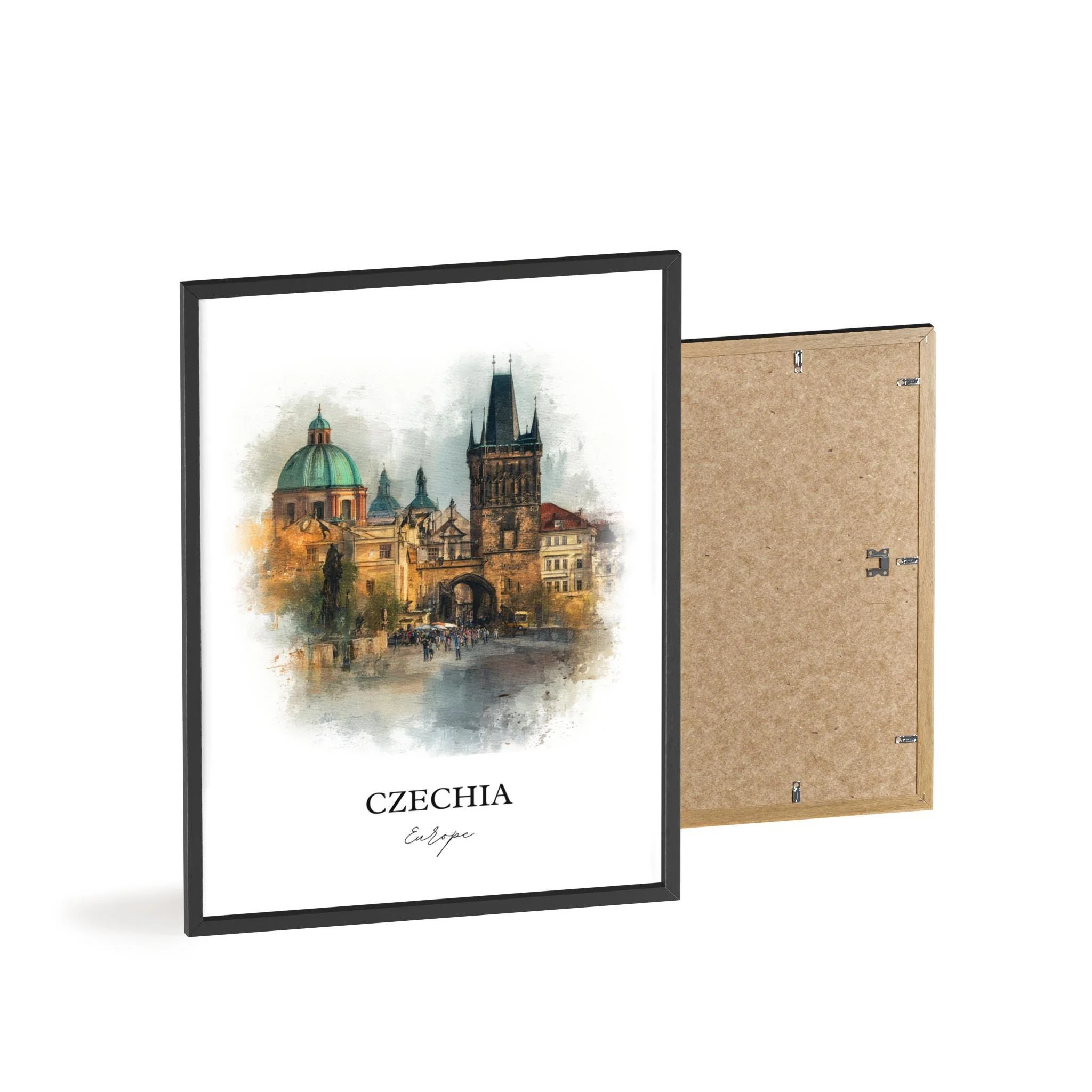 Prague, Czechia – Watercolor Art Print - Image 8