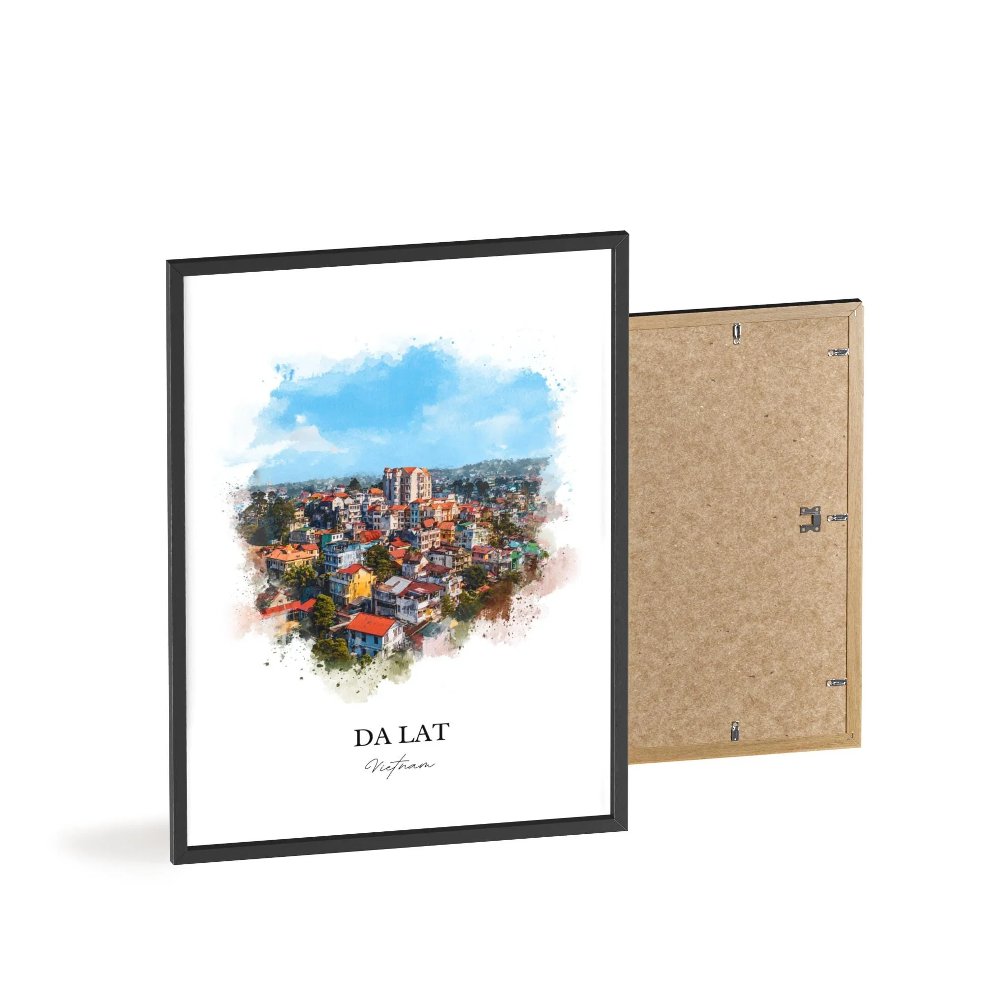 Da Lat, Vietnam – Watercolor Art Print - Image 11