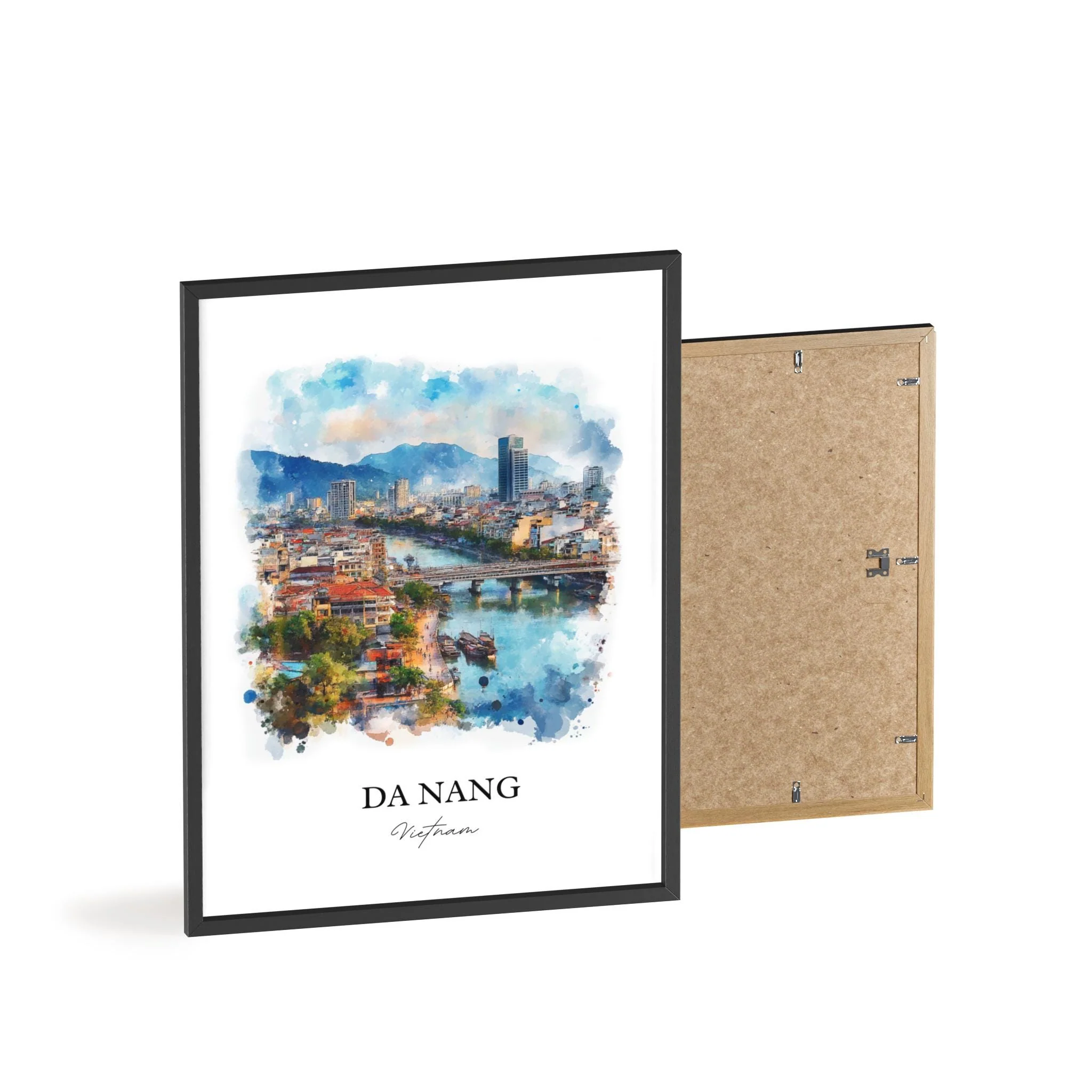Da Nang, Vietnam – Watercolor Art Print - Image 8