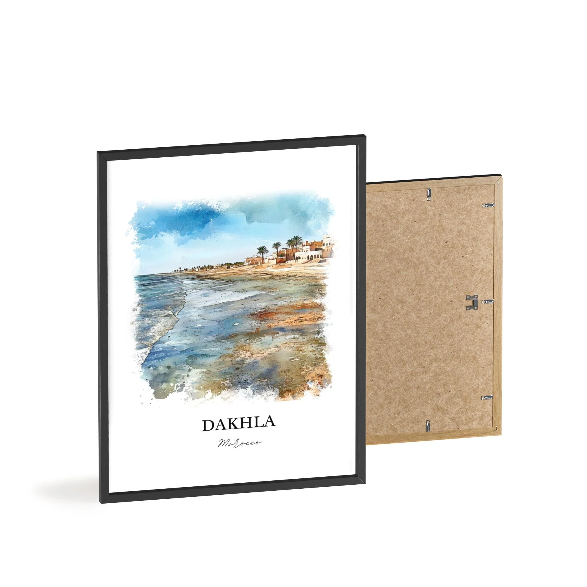 Dakhla, Morocco – Watercolor Art Print - Image 8