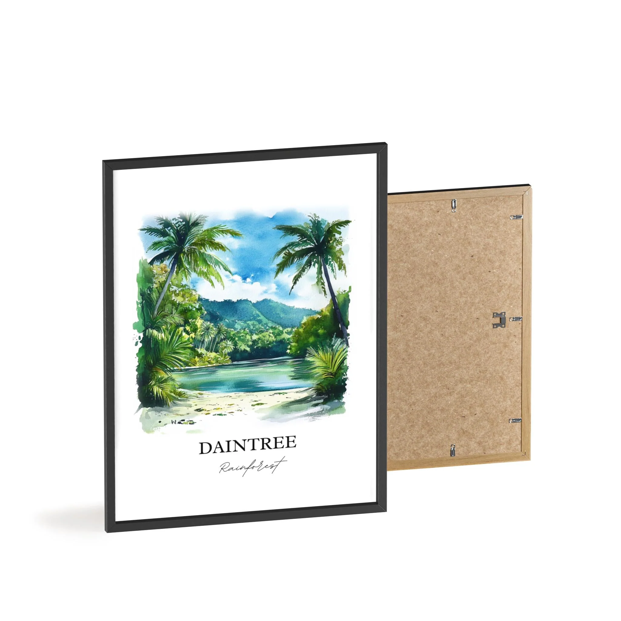 Daintree Rainforest, Australia – Watercolor Art Print - Image 8