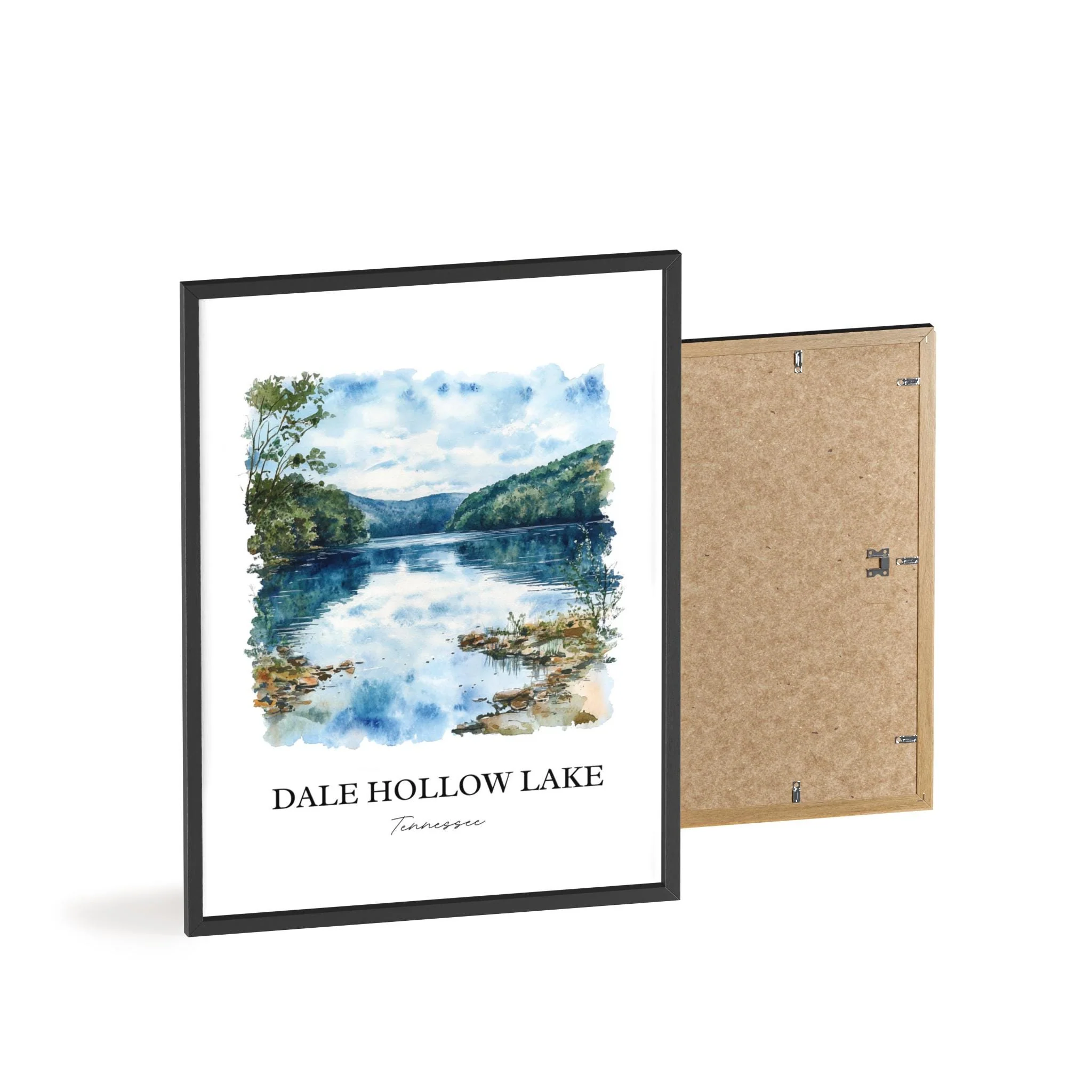 Dale Hollow Lake, USA – Watercolor Art Print - Image 8