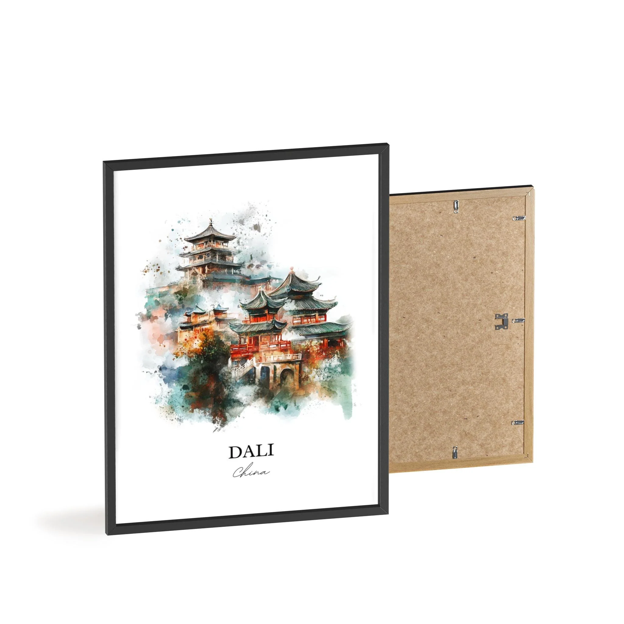 Dali, China – Watercolor Art Print - Image 8