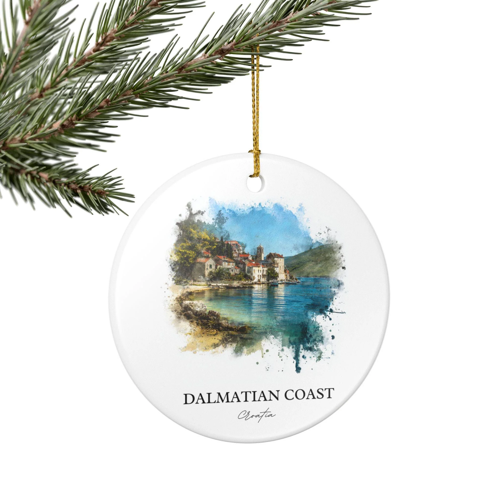 Dalmatian Coast Ornament: Unique Croatia Souvenir, Dalmatian Coast Xmas Decor, and Authentic Dalmatian Coast Gift - Image 6