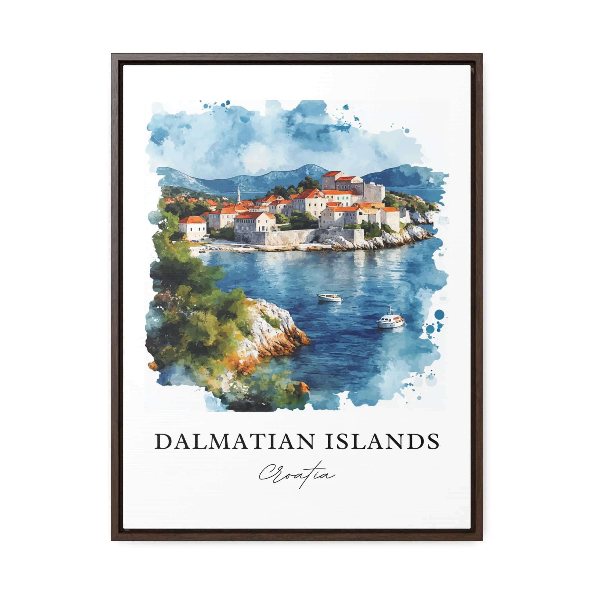 Dalmatian Islands, Croatia – Watercolor Art Print - Image 6