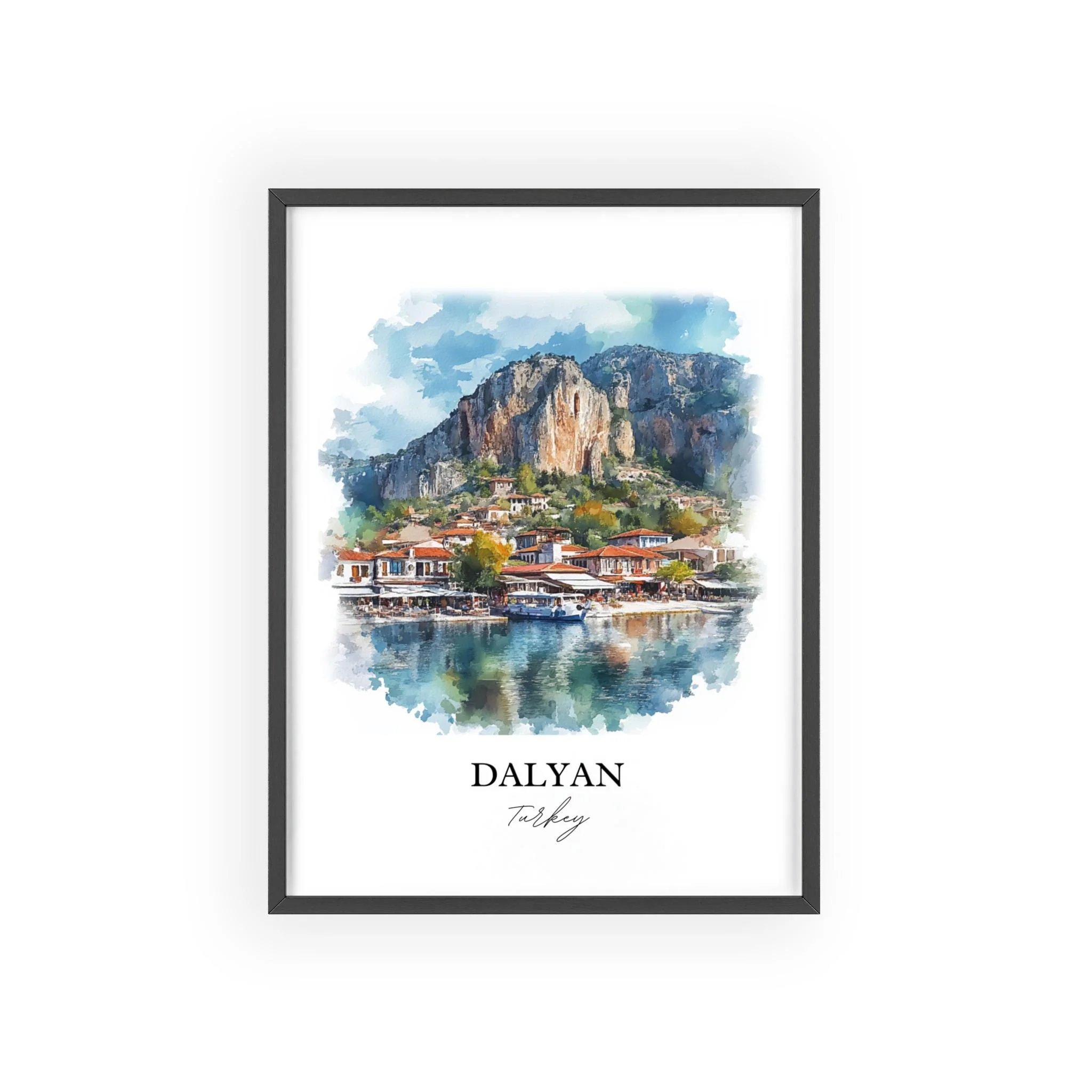 Dalyan, Turkey – Watercolor Art Print - Image 7