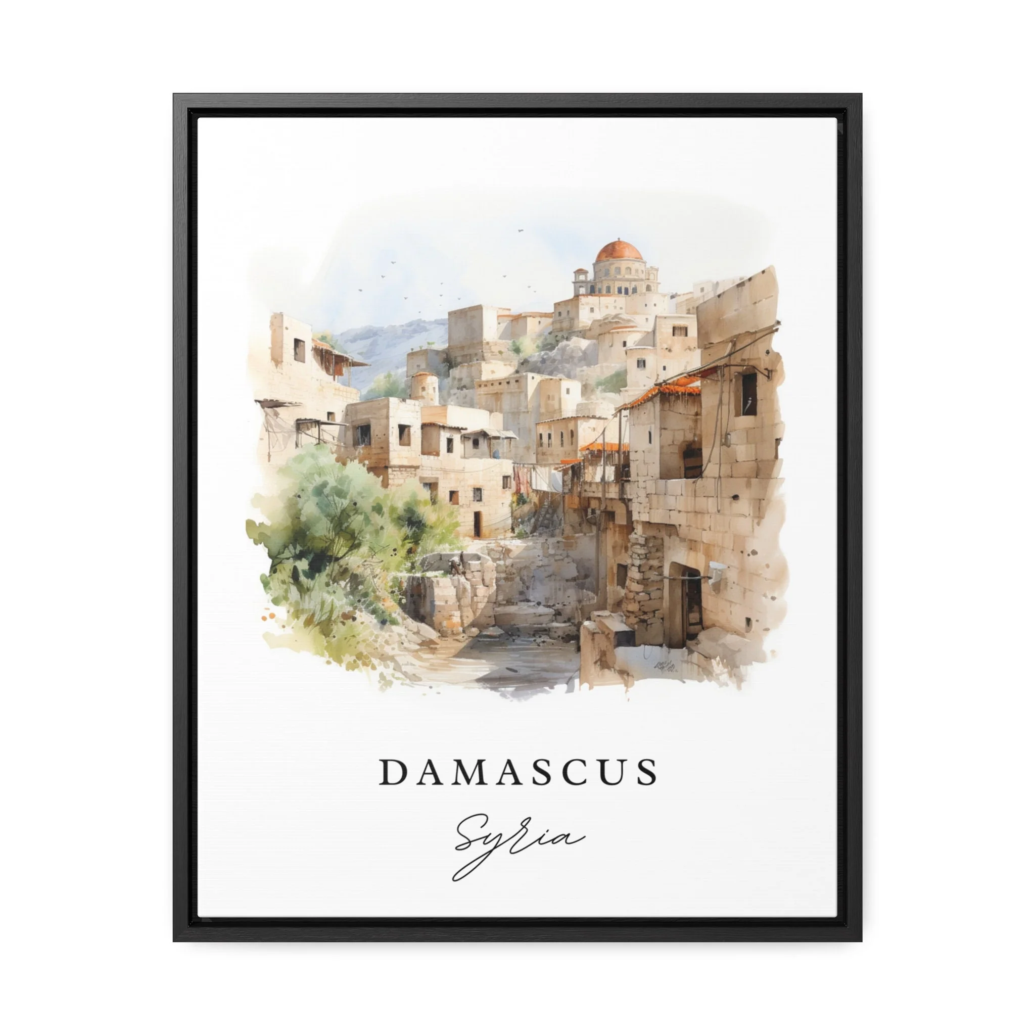 Damascus, Syria – Watercolor Art Print - Image 5