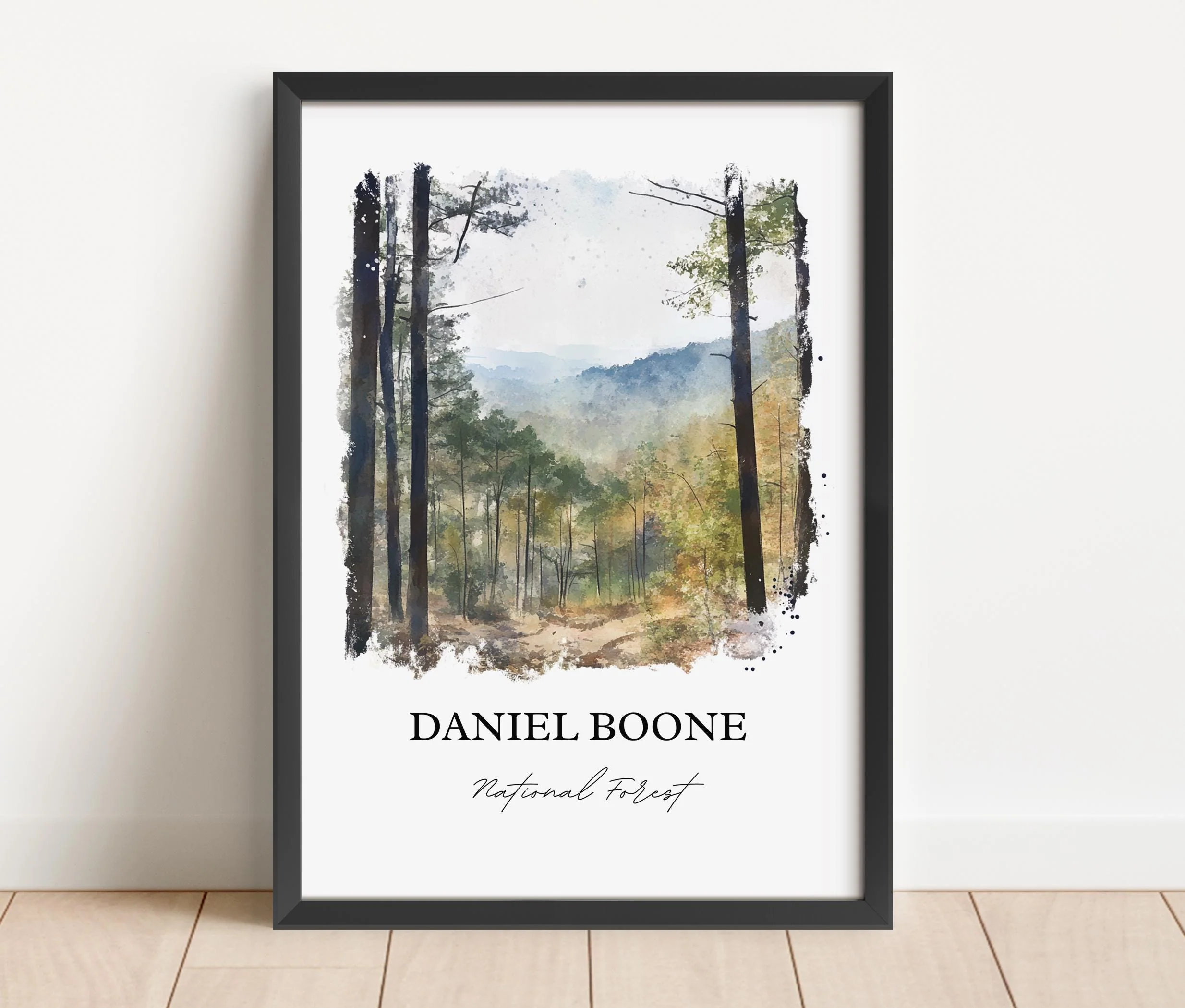 Daniel Boone National Forest, Kentucky – Watercolor Art Print