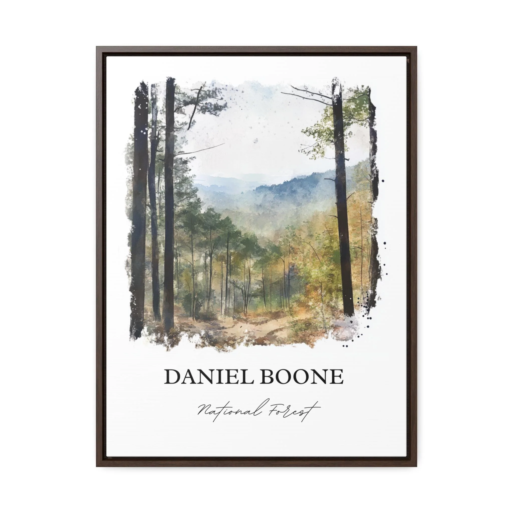 Daniel Boone National Forest, Kentucky – Watercolor Art Print - Image 6