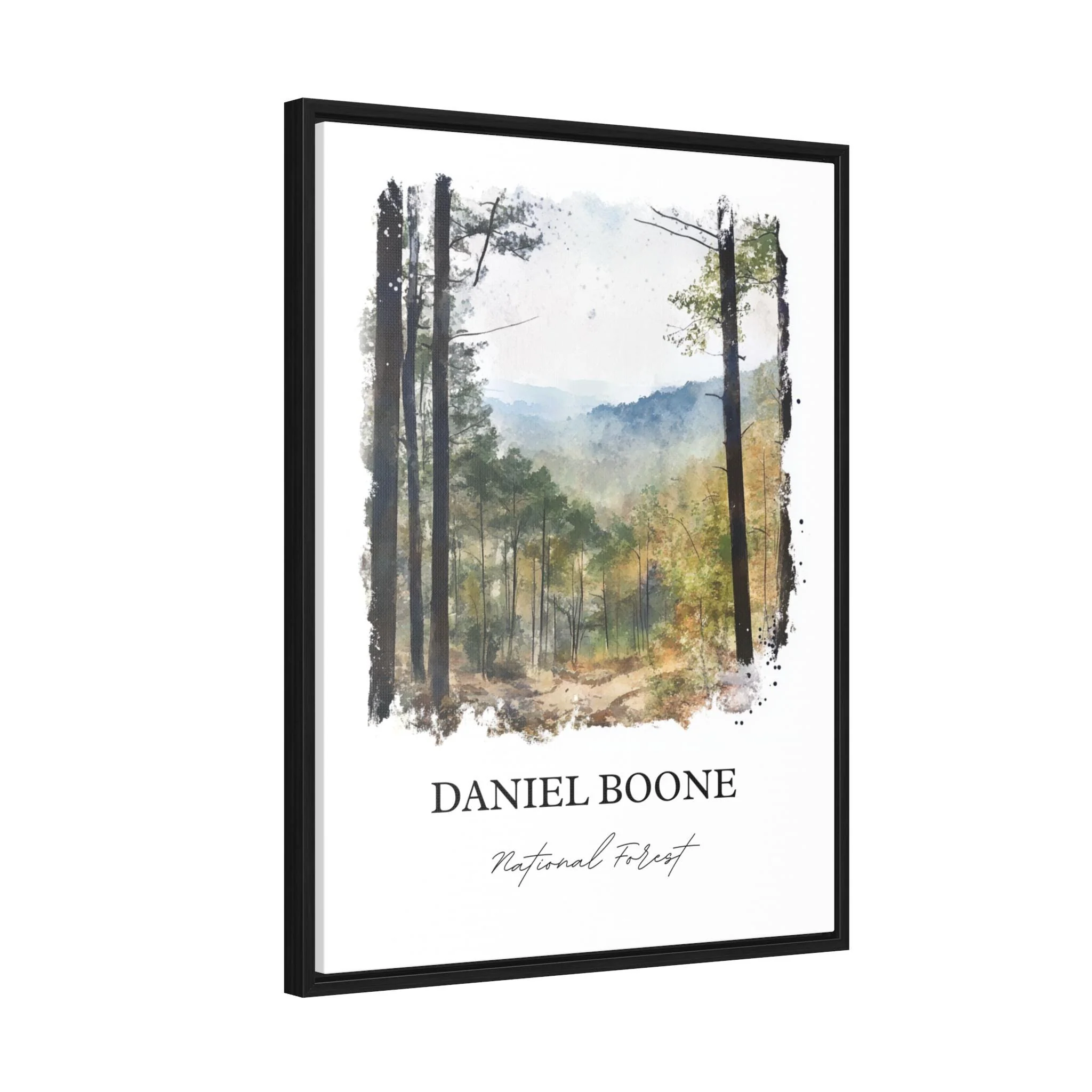 Daniel Boone National Forest, Kentucky – Watercolor Art Print - Image 7