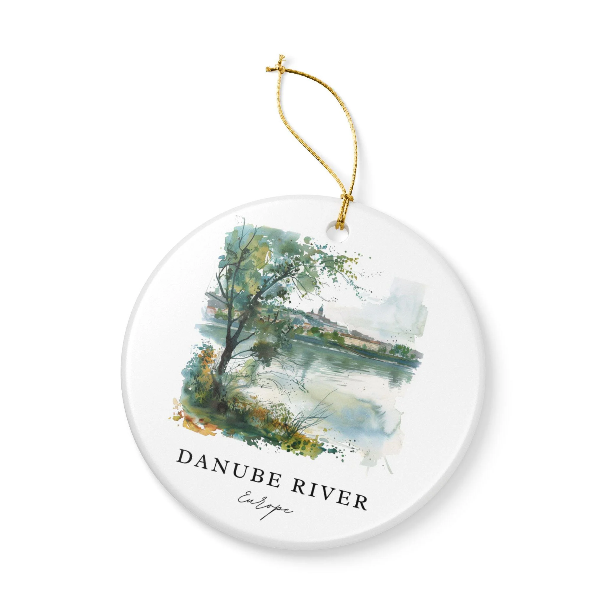 Danube River Ornament: Unique Danube River Souvenir, Danube River Xmas Decor, and Authentic Danube River Gift - Image 3