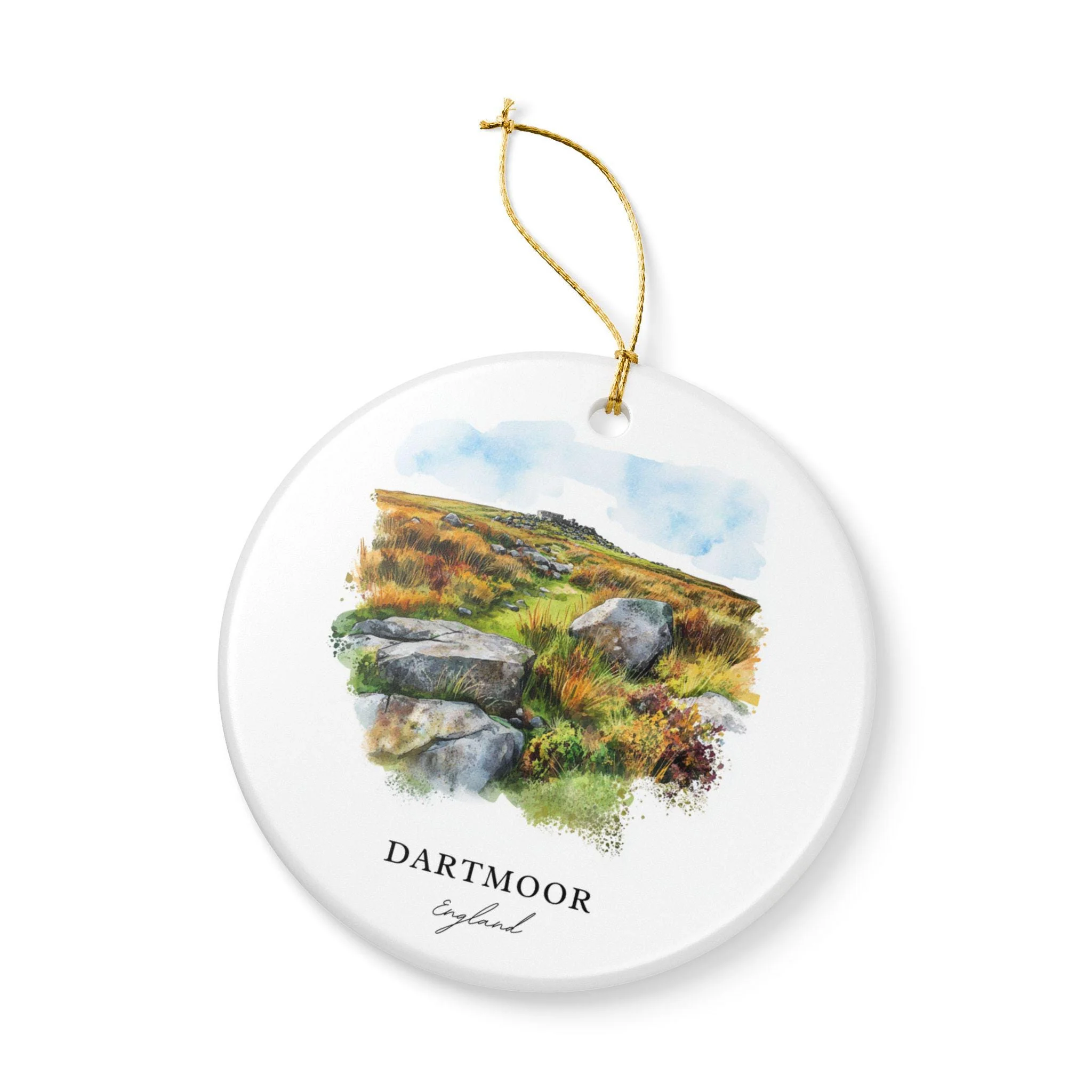 Dartmoor England Ornament: Unique Dartmoor Souvenir, Dartmoor Xmas Decor, and Authentic Dartmoor England Gift - Image 3