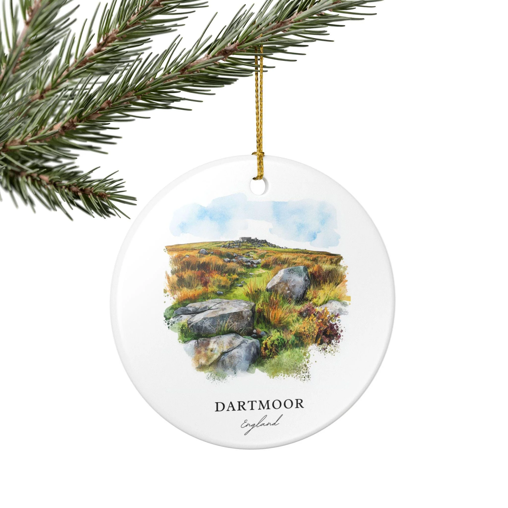Dartmoor England Ornament: Unique Dartmoor Souvenir, Dartmoor Xmas Decor, and Authentic Dartmoor England Gift - Image 5