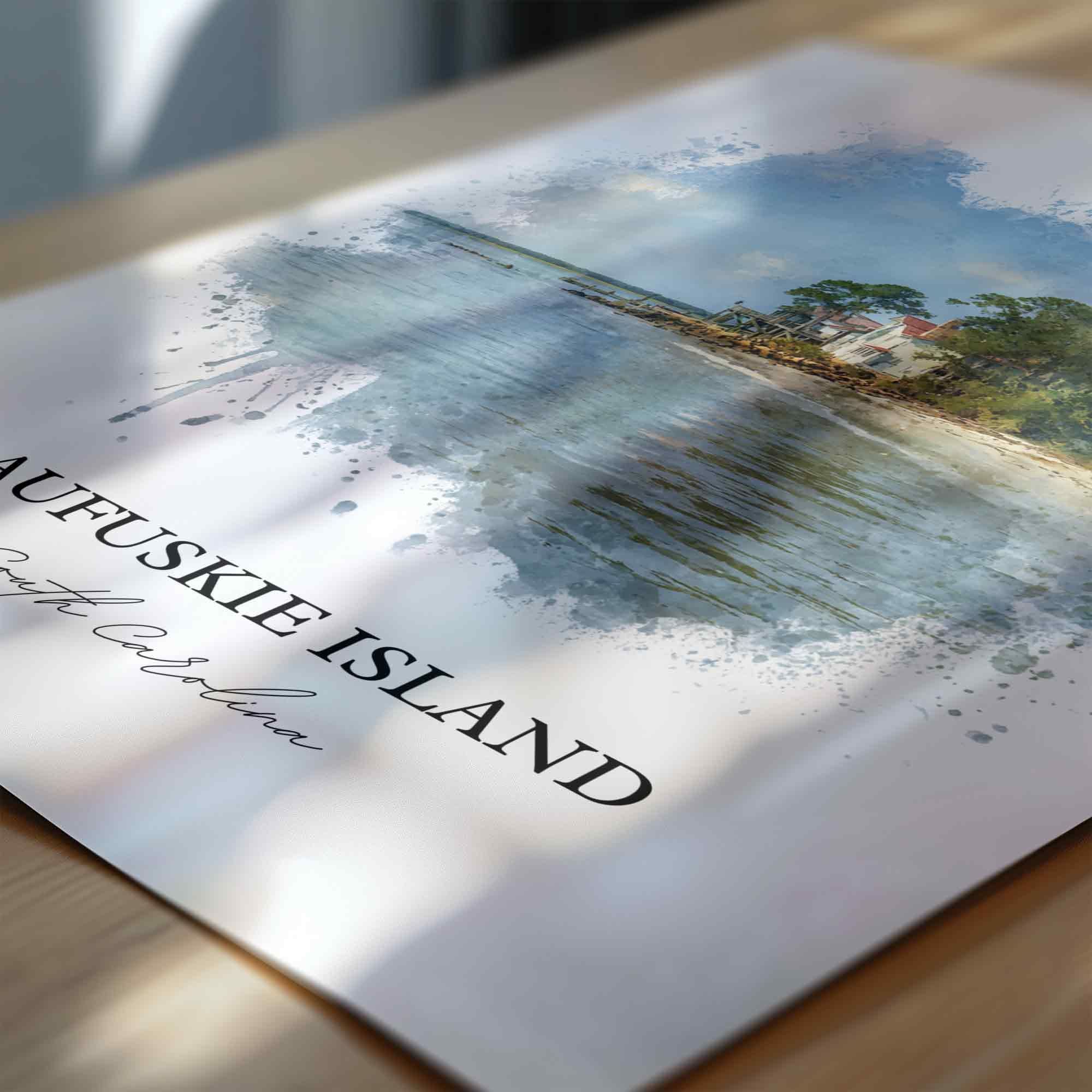 Daufuskie Island, SC – Watercolor Art Print - Image 2