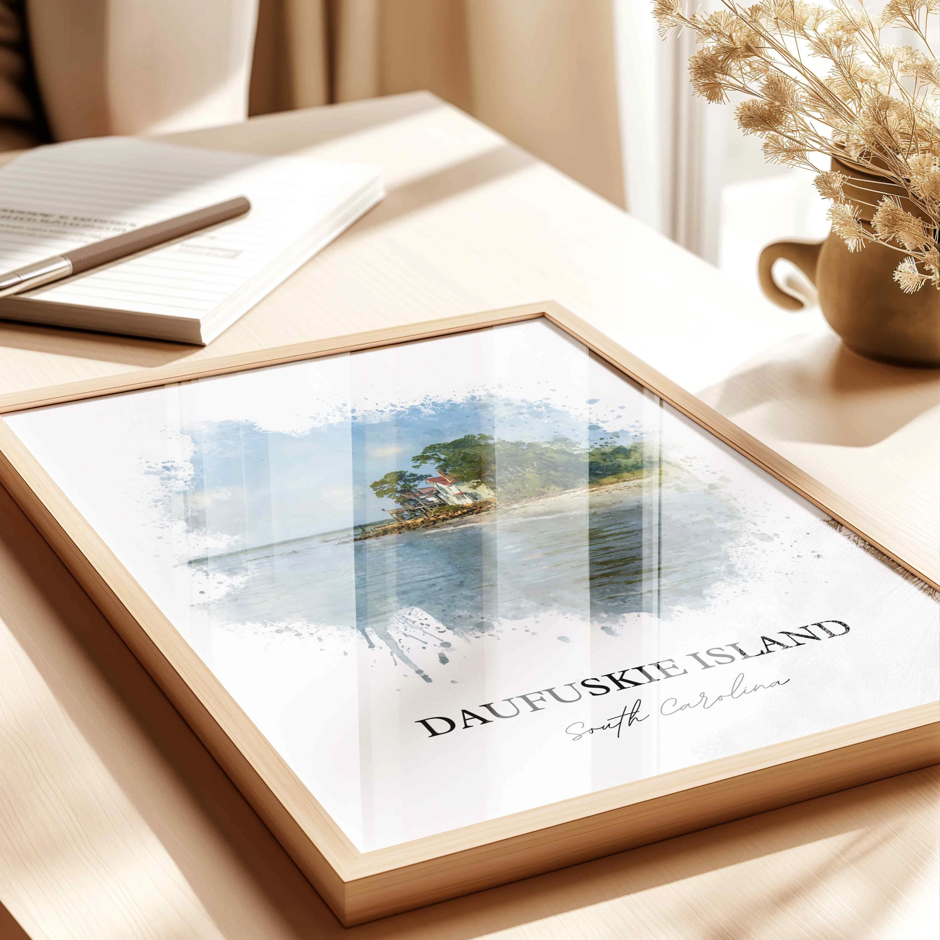 Daufuskie Island, SC – Watercolor Art Print - Image 3