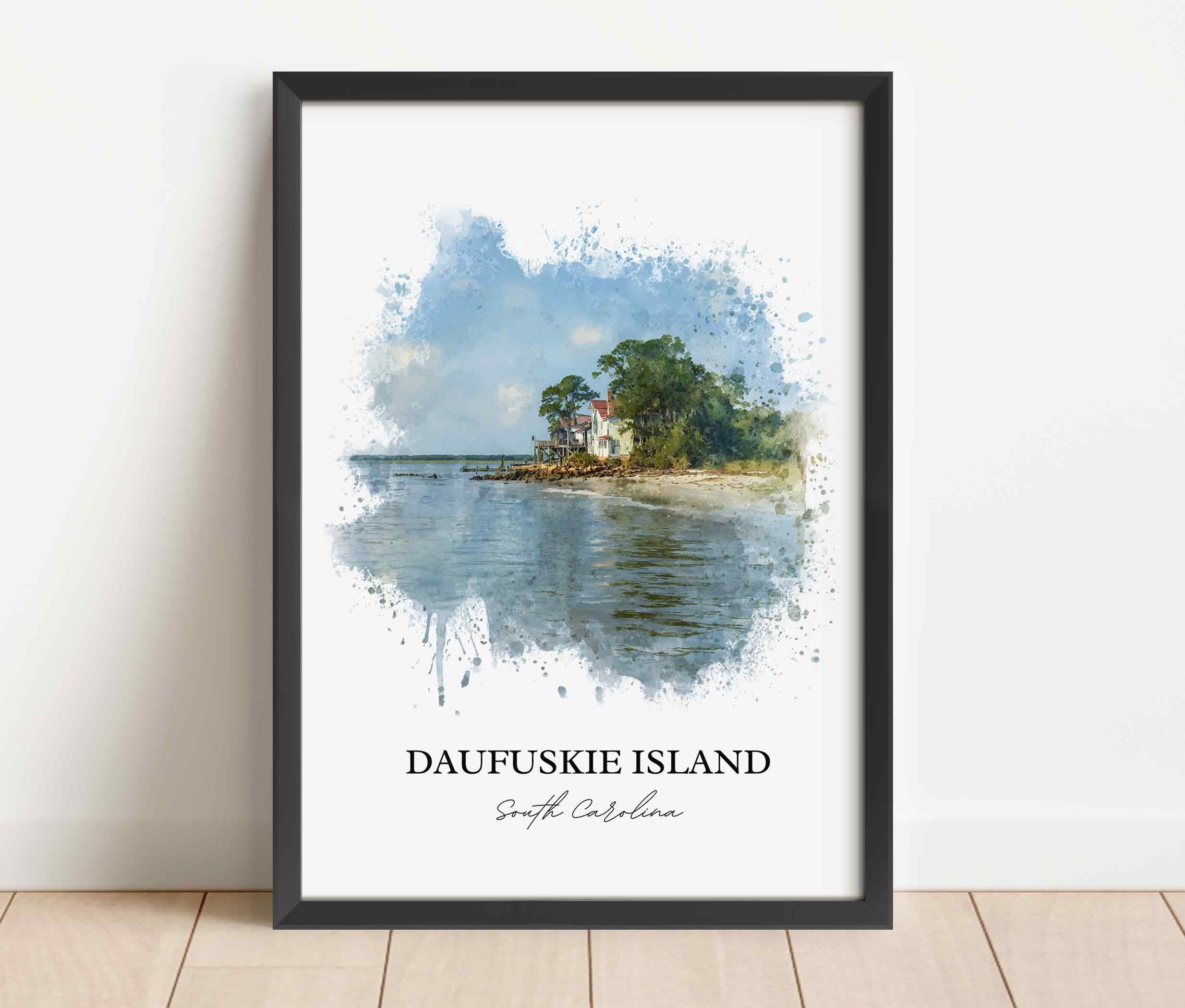 Daufuskie Island, SC – Watercolor Art Print - Image 8