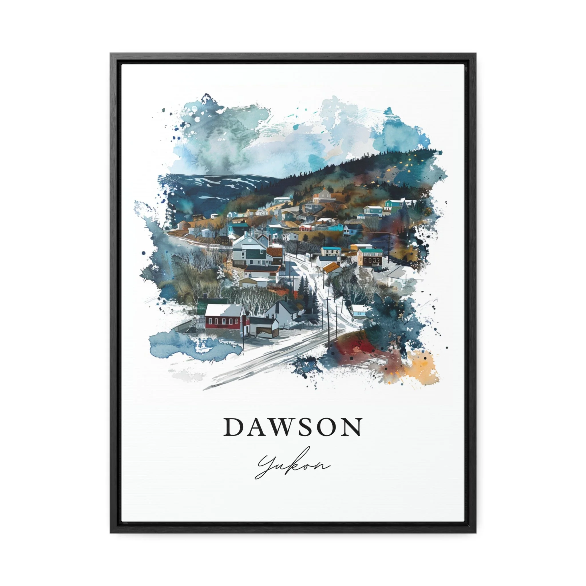Dawson, Canada – Watercolor Art Print - Image 6