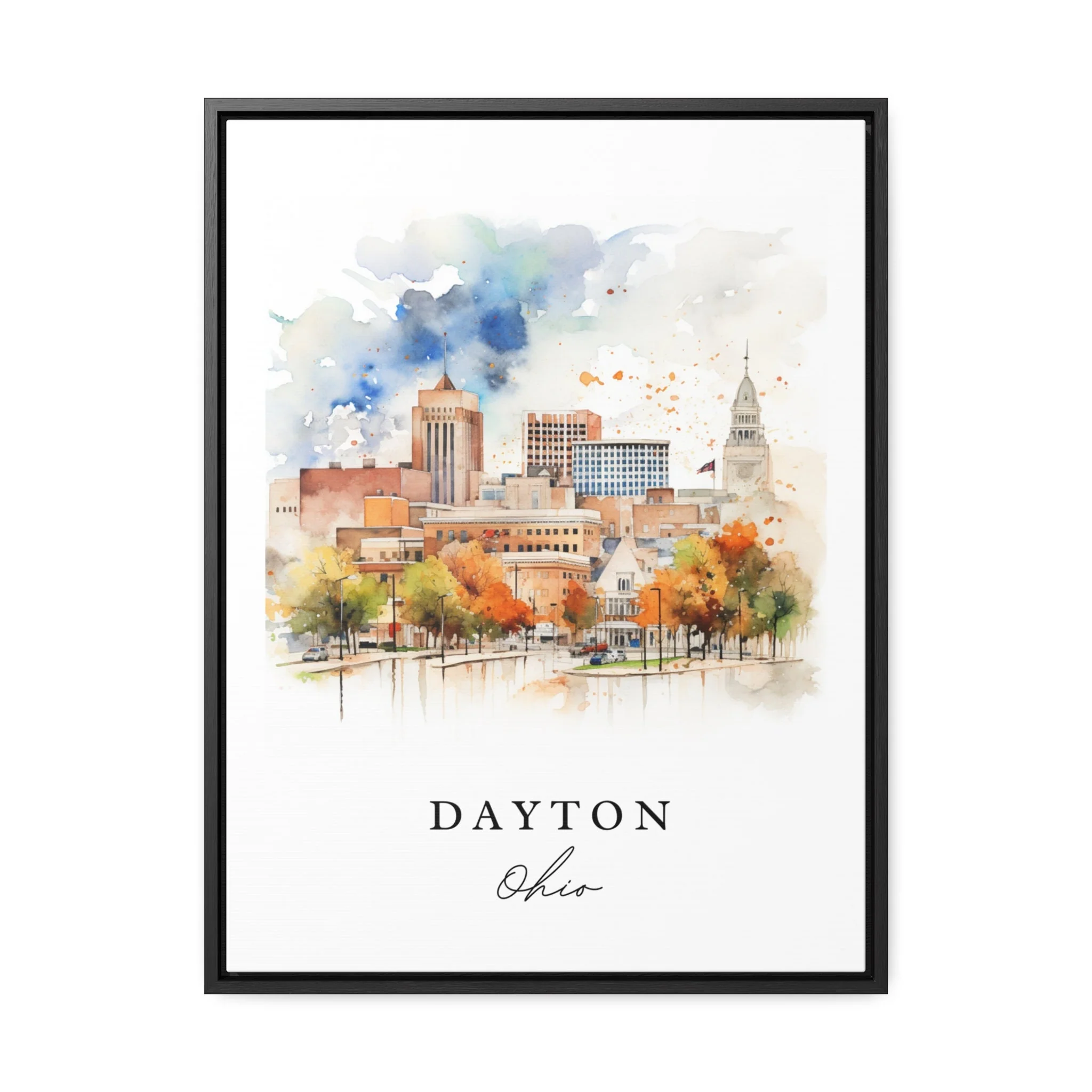 Dayton, Ohio – Watercolor Art Print - Image 5