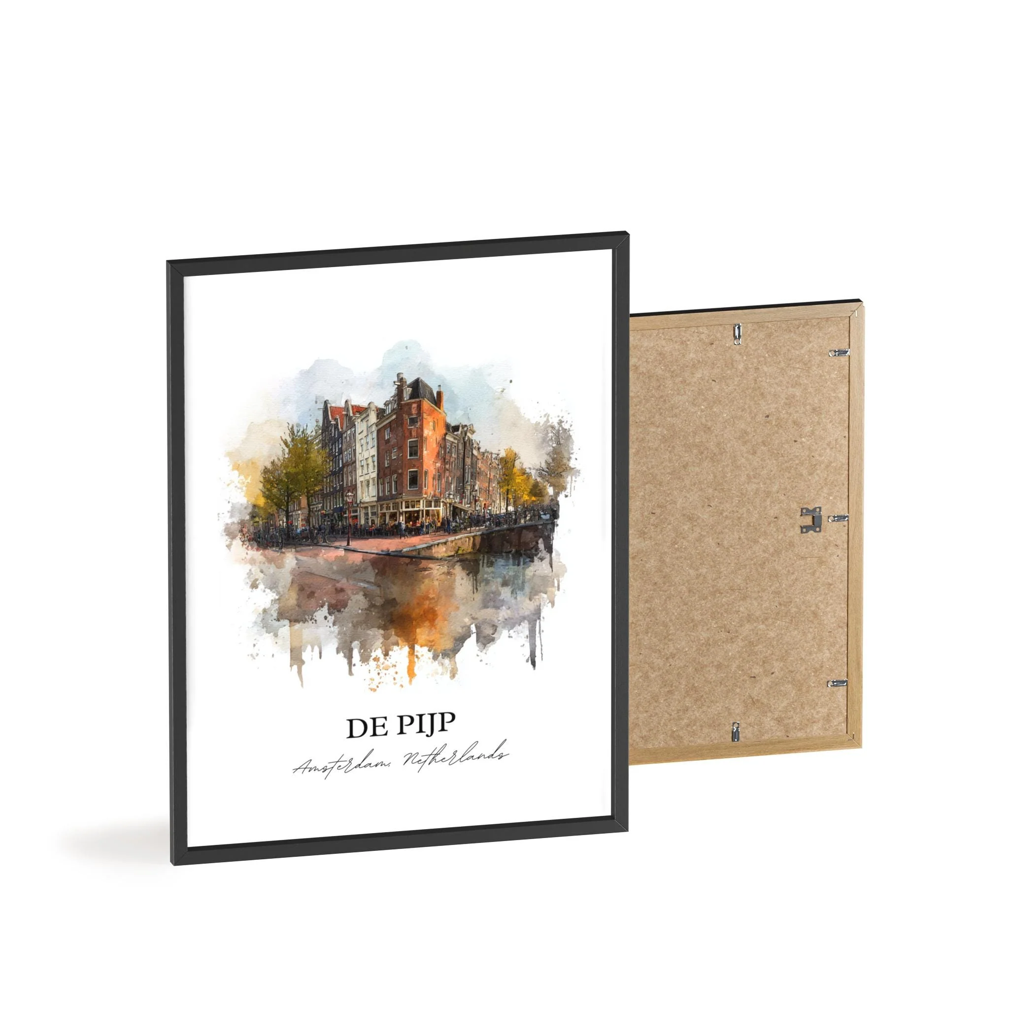 De Pijp, Netherlands – Watercolor Art Print - Image 10