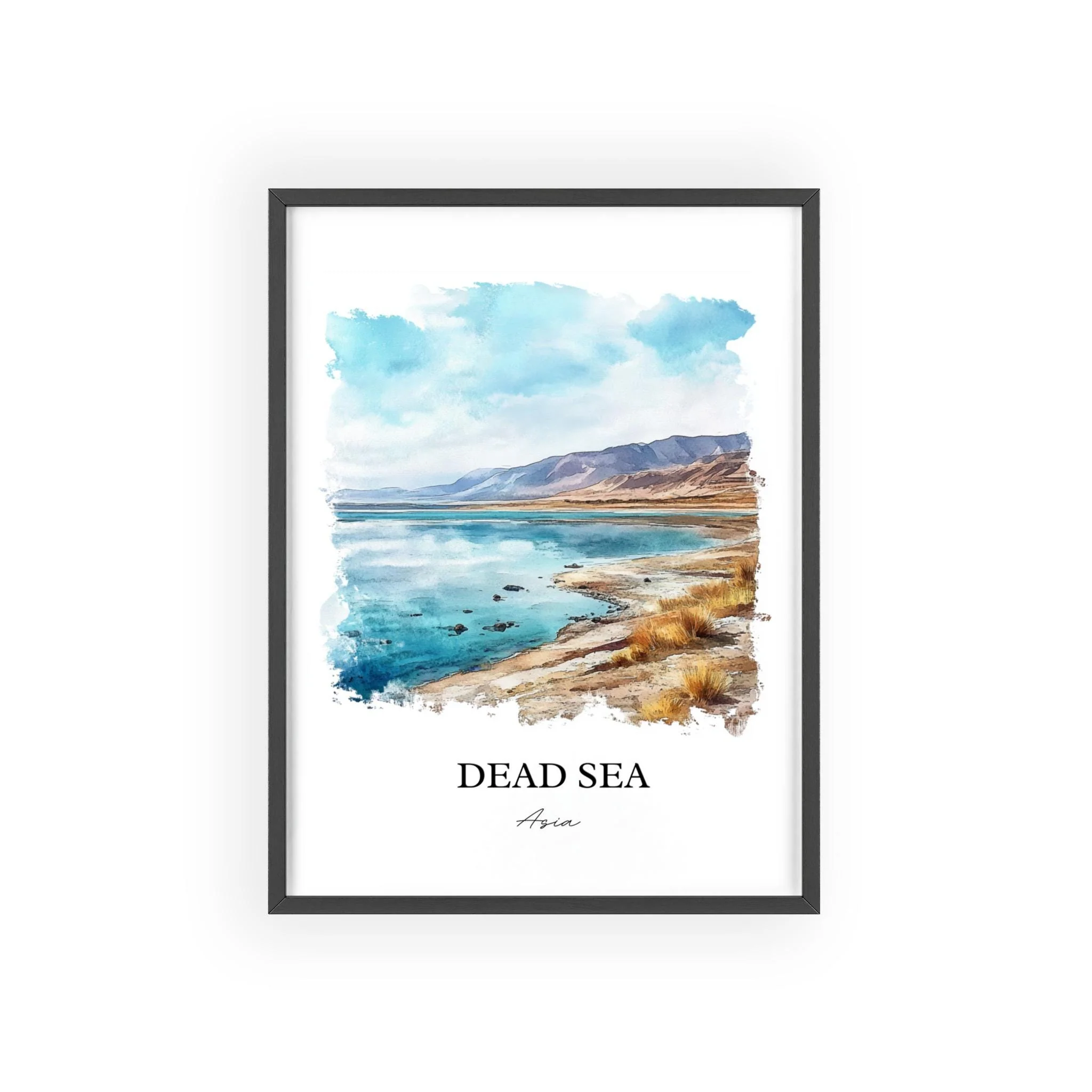 Dead Sea, Asia – Watercolor Art Print - Image 7