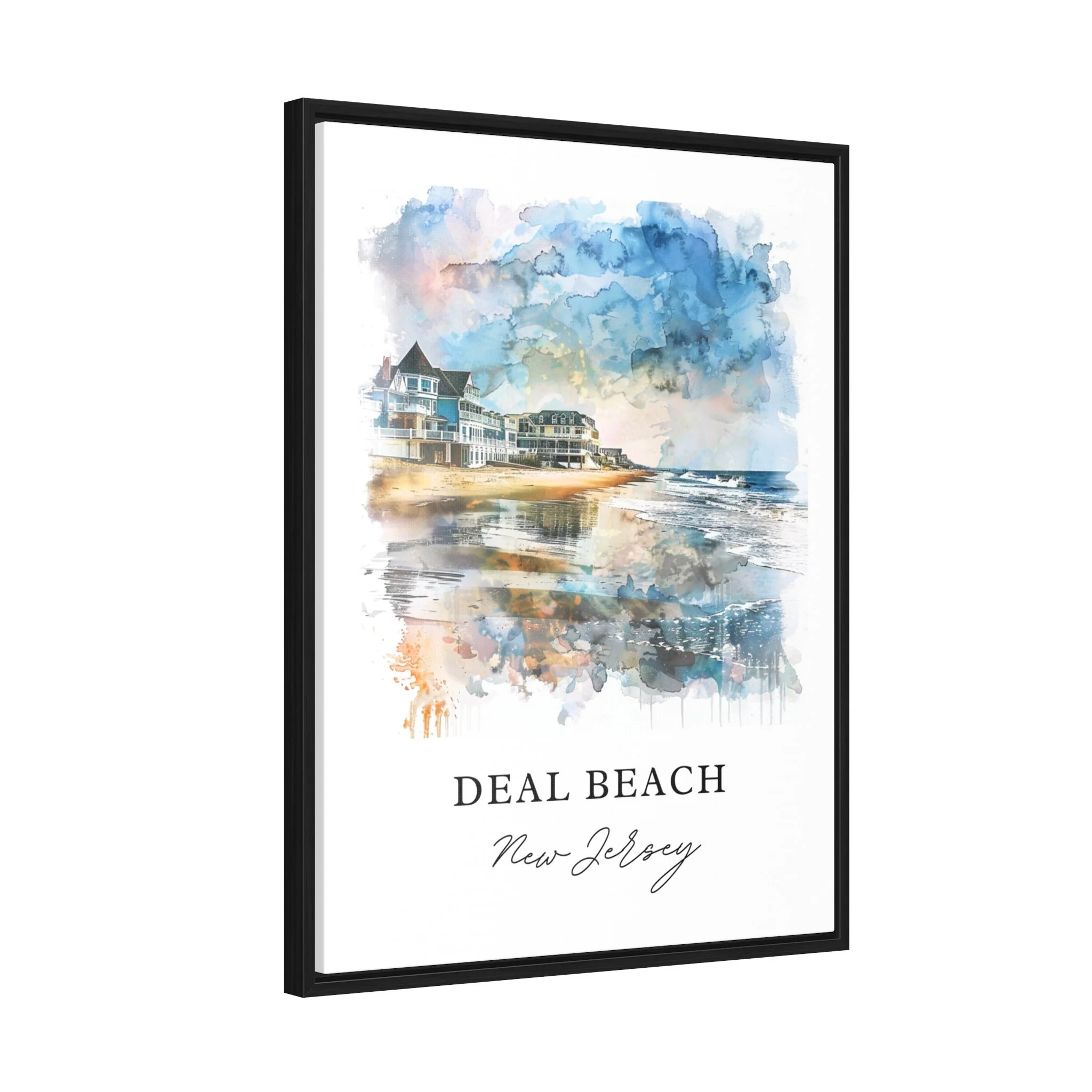Deal Beach, New Jersey – Watercolor Art Print - Image 6