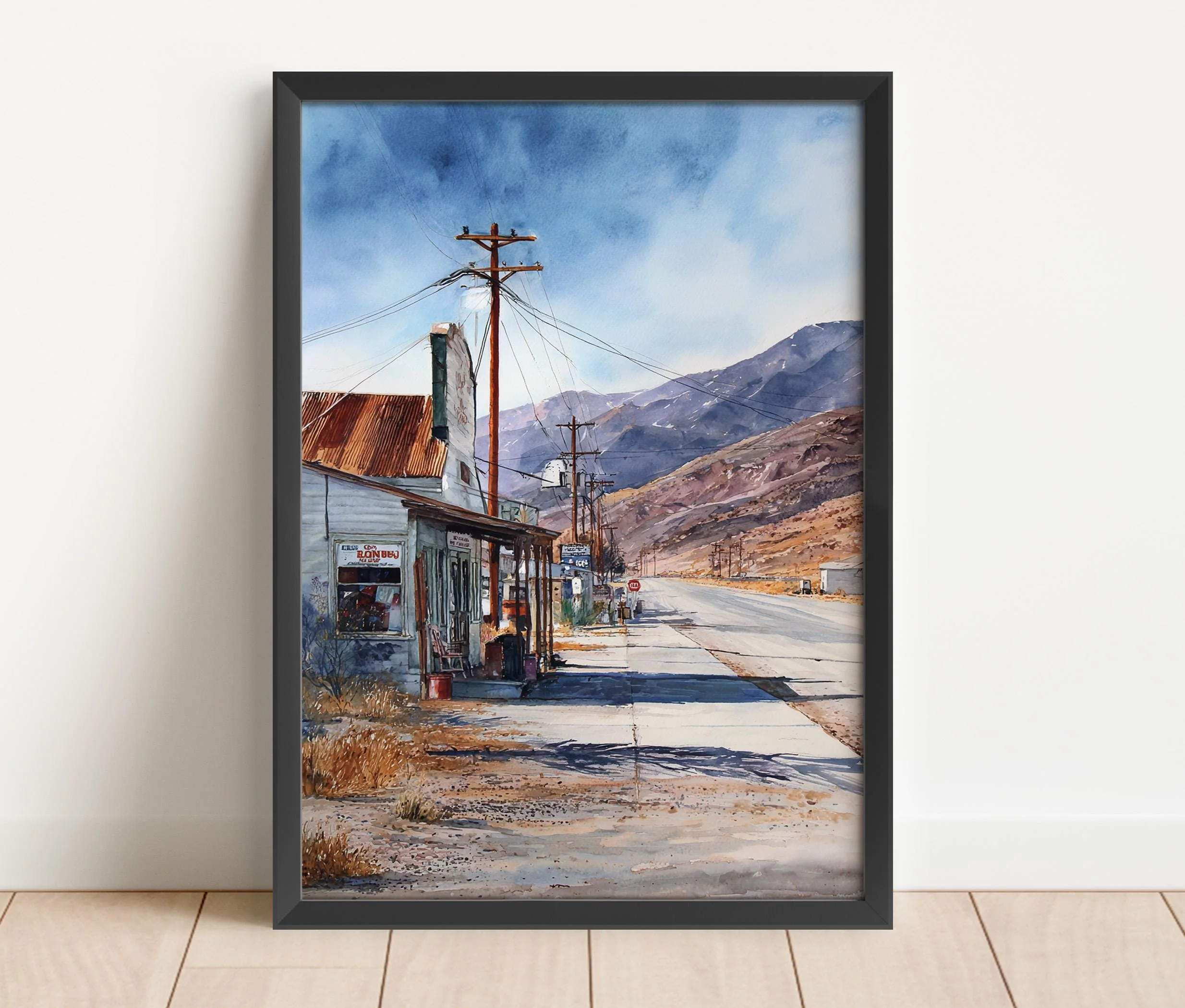 Death Valley, USA – Watercolor Art Print