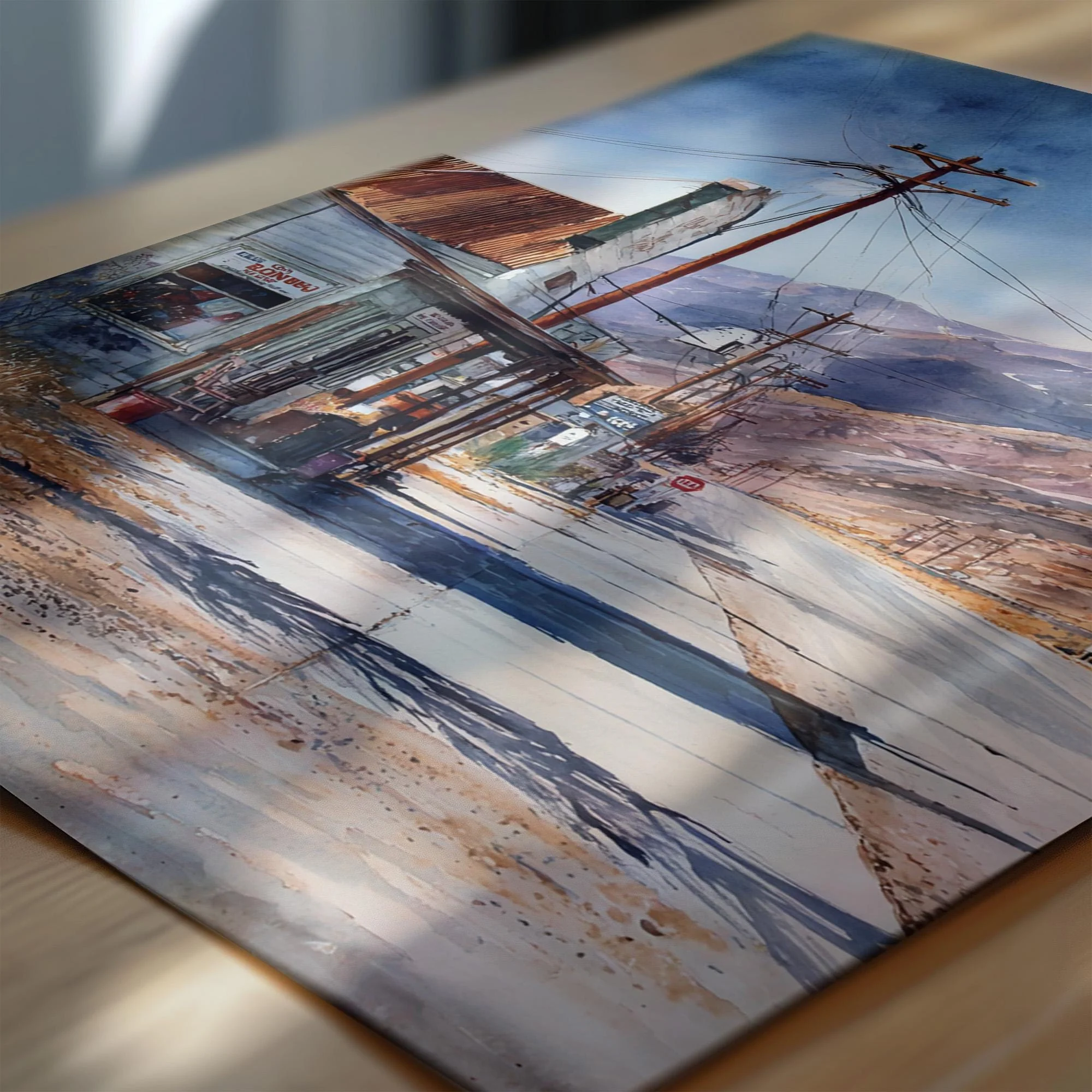 Death Valley, USA – Watercolor Art Print - Image 2